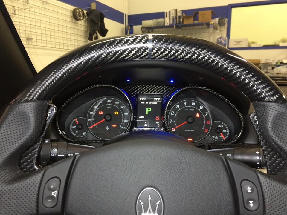 Custom K40 Police Radar Detector Alert LED's Installed on 2015 Maserati MC Sport in Eden Prairie, MN