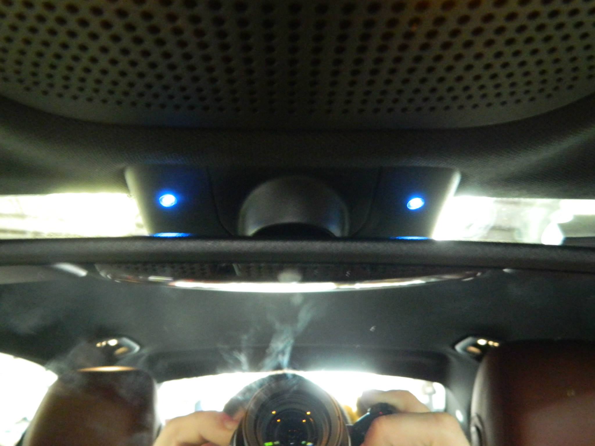 Custom K40 Police Radar Detector Alert LED's Installed on 2015 Mercedes Benz C400 in Pompano Beach, FL