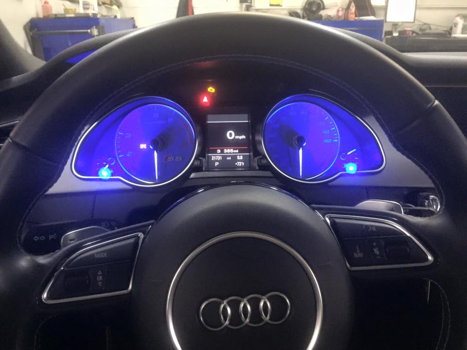 Custom K40 Police Radar Detector Alert LED's Installed on 2016 Audi S6 in Paramus, NJ
