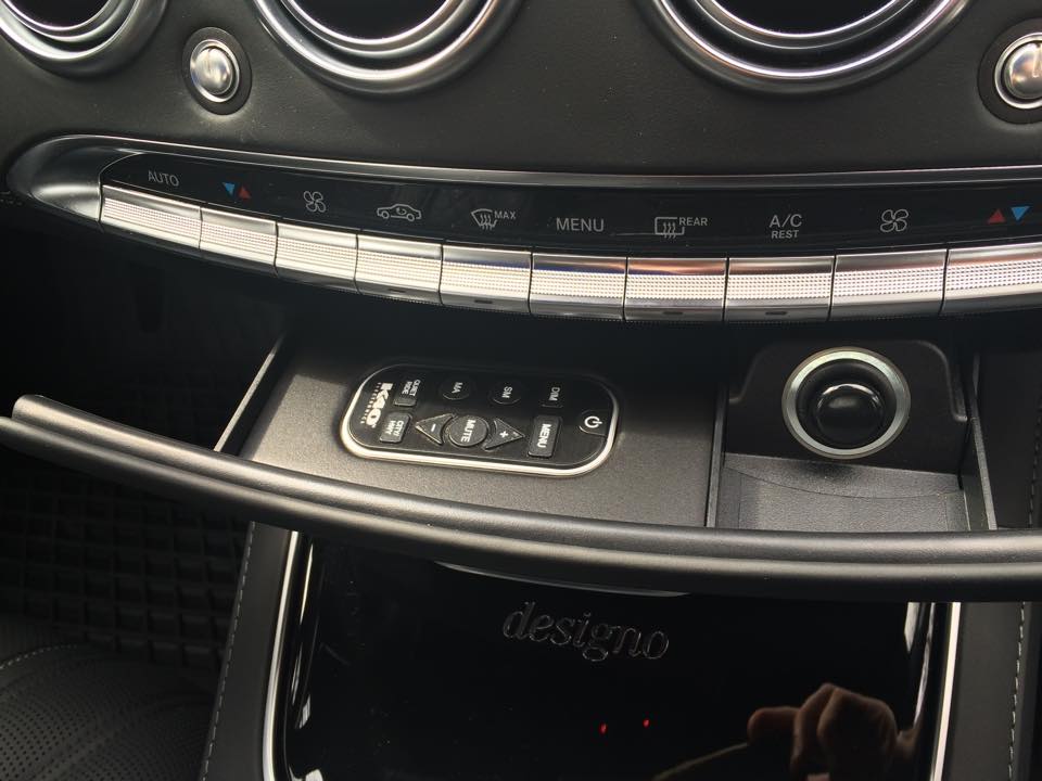 Custom K40 Police Radar Receiver Remote Installed on 2015 Mercedes Benz S63 Coupe in Eden Prairie, MN