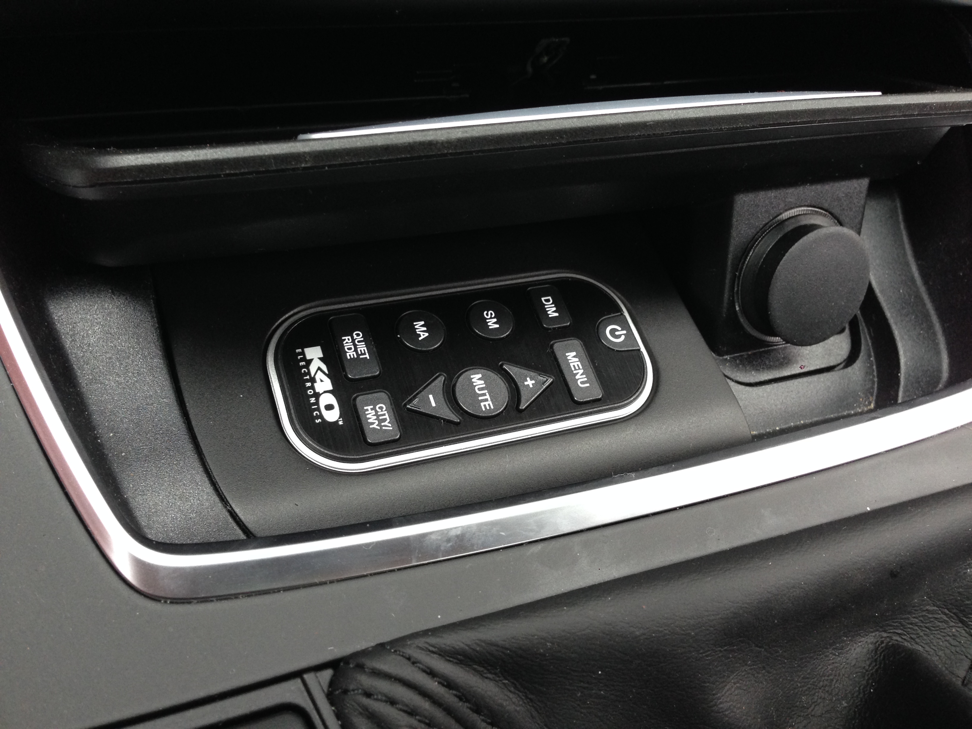 Custom K40 Police Radar Receiver Remote Installed on 2014 BMW M5 Sport in Allston, MA