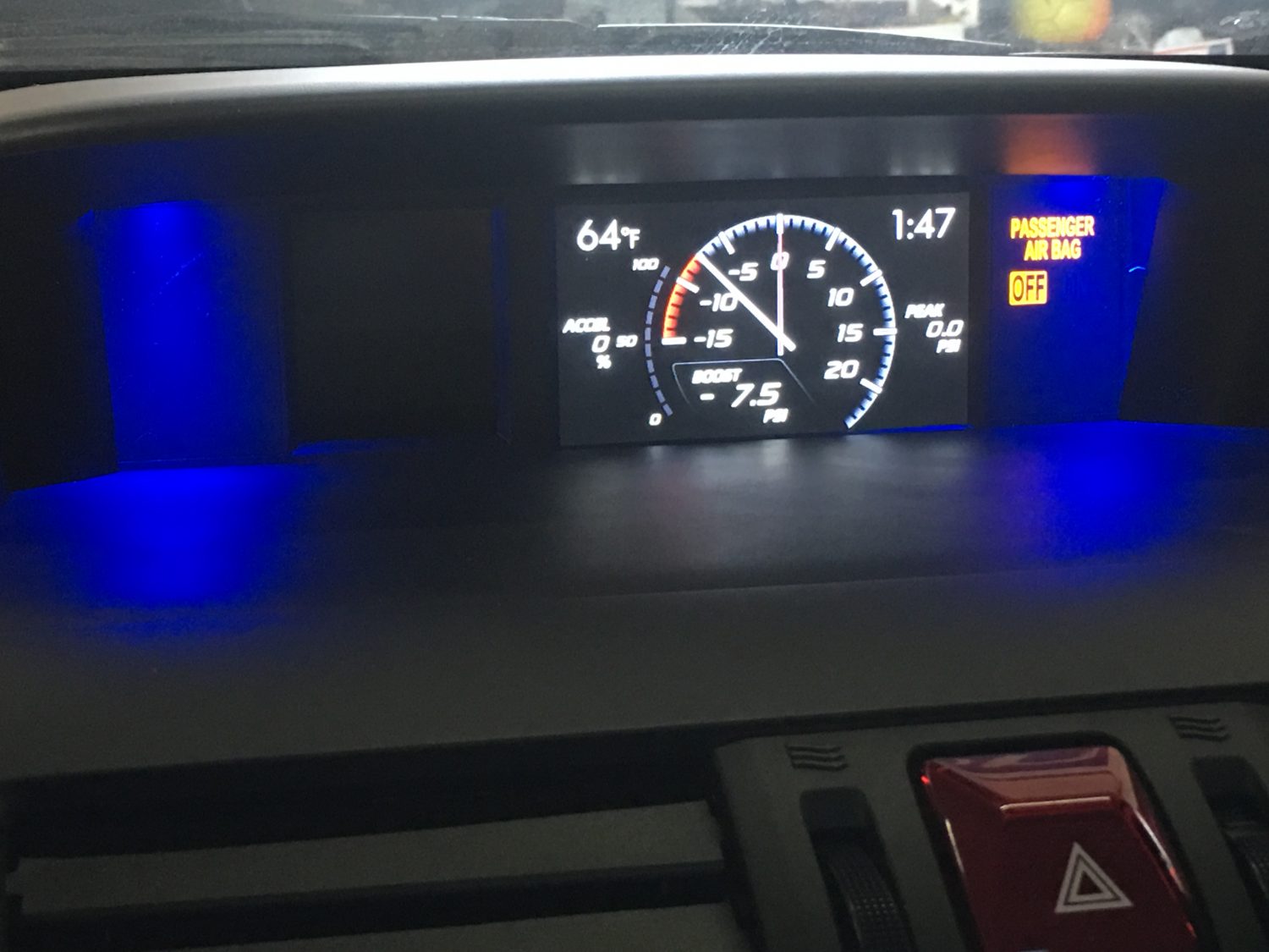 k40 radar detector alert leds on a Subaru STI
