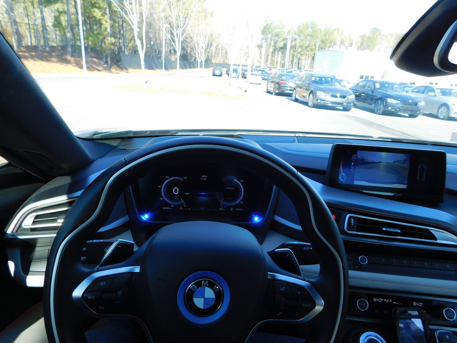 k40 radar detector blue alert leds on a 2018 BMW i8