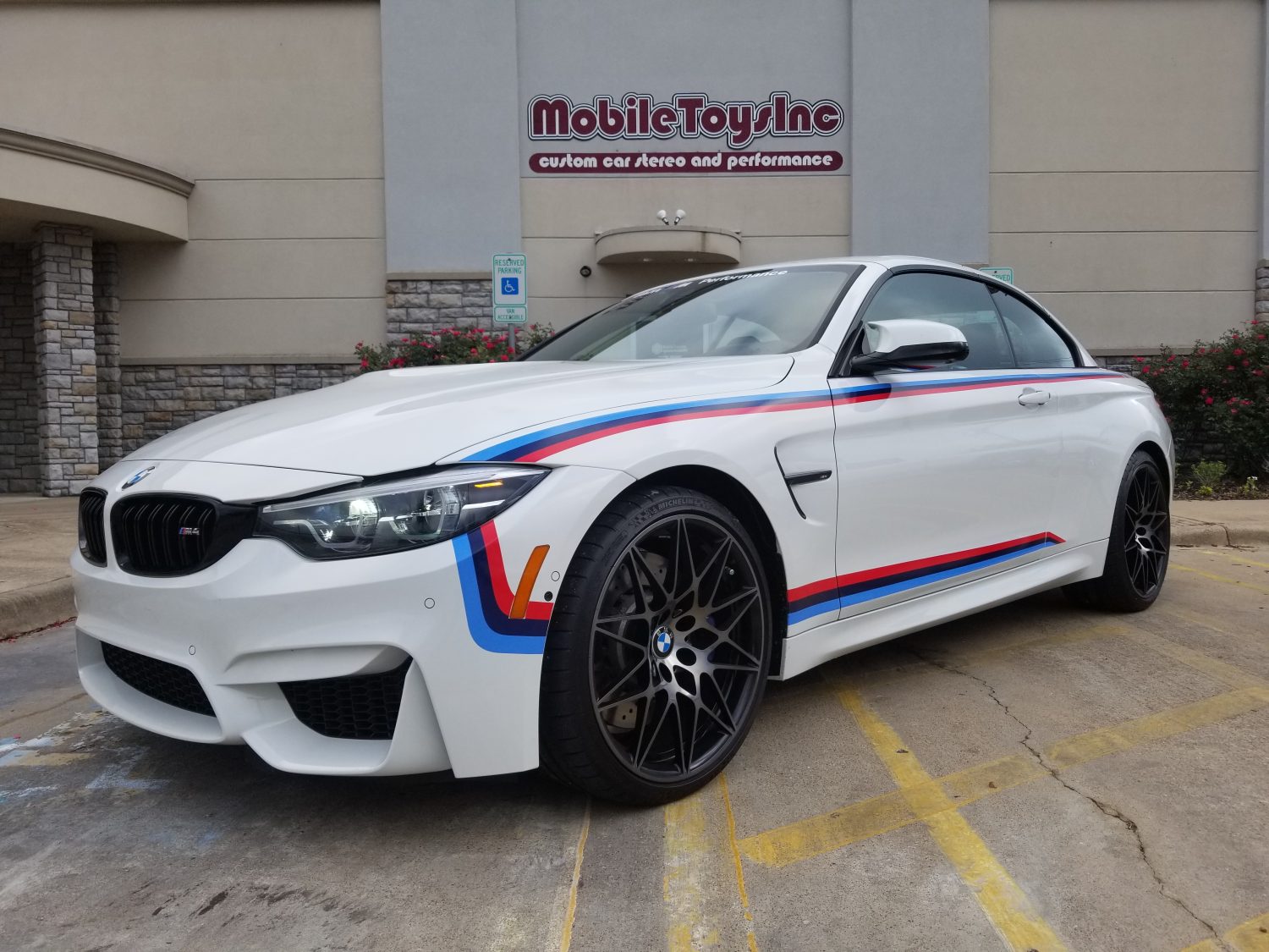 side view of a 2018 BMW M4