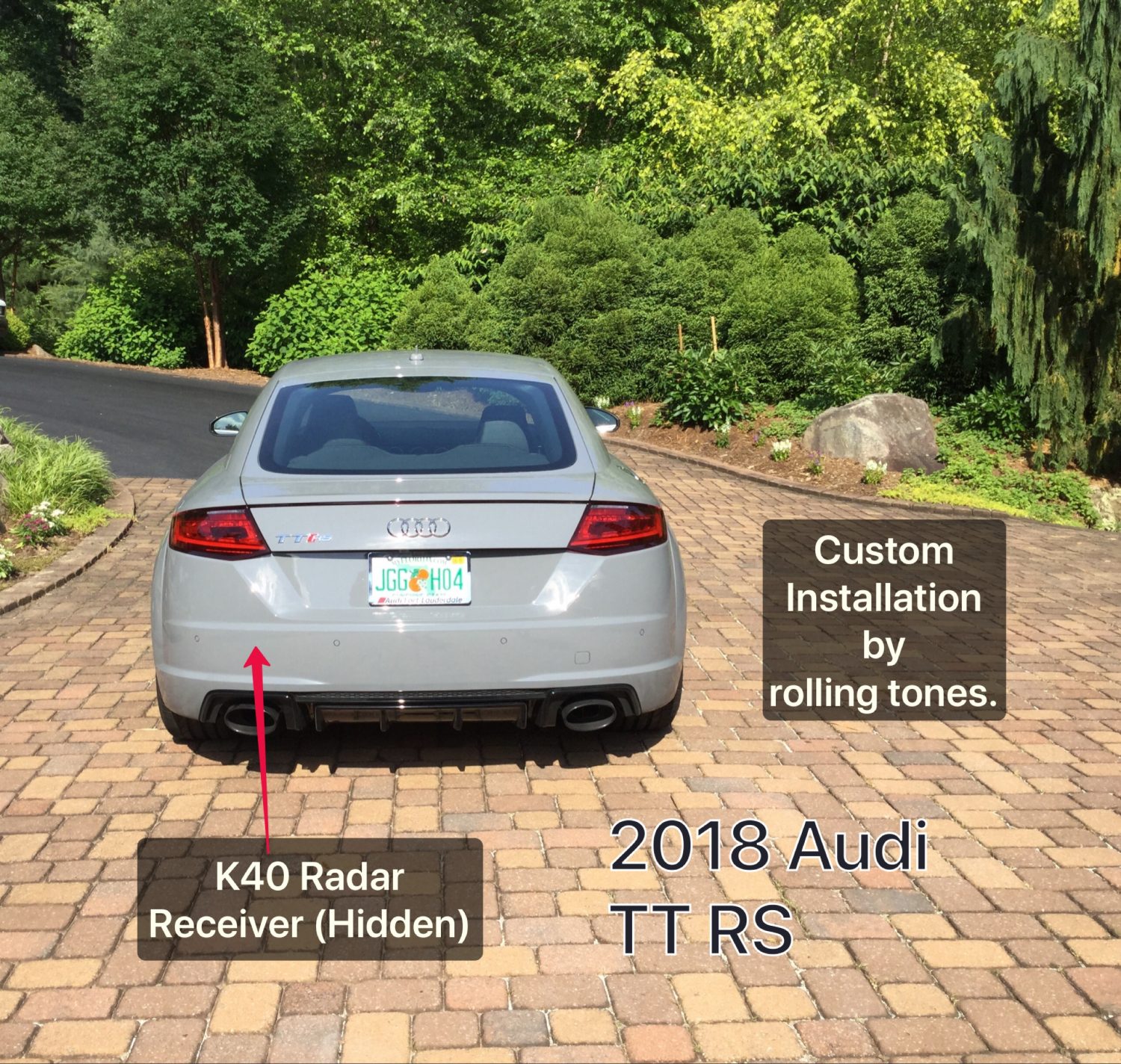 k40 radar detector on an 2018 Audi TT RS
