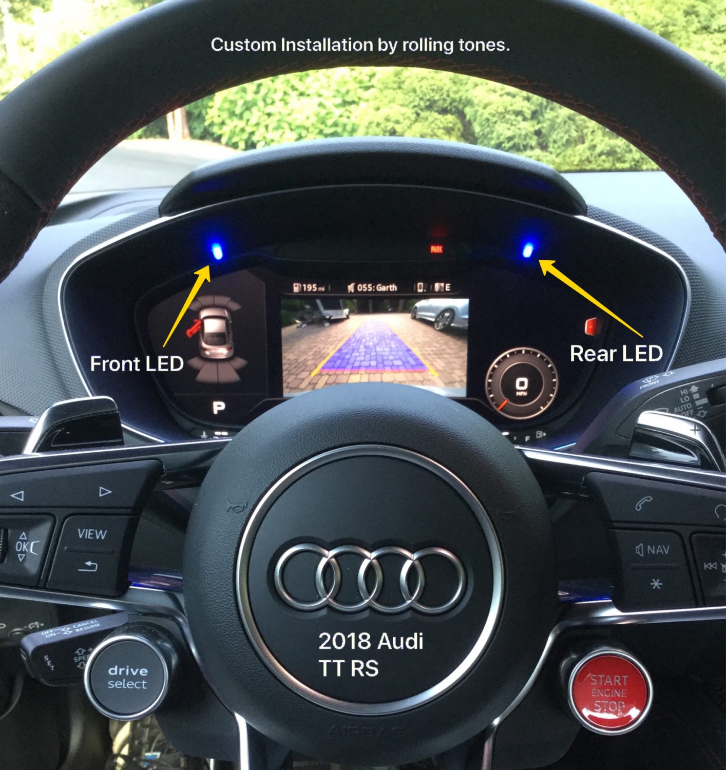 k40 radar detector alert leds on an 2018 Audi TT RS