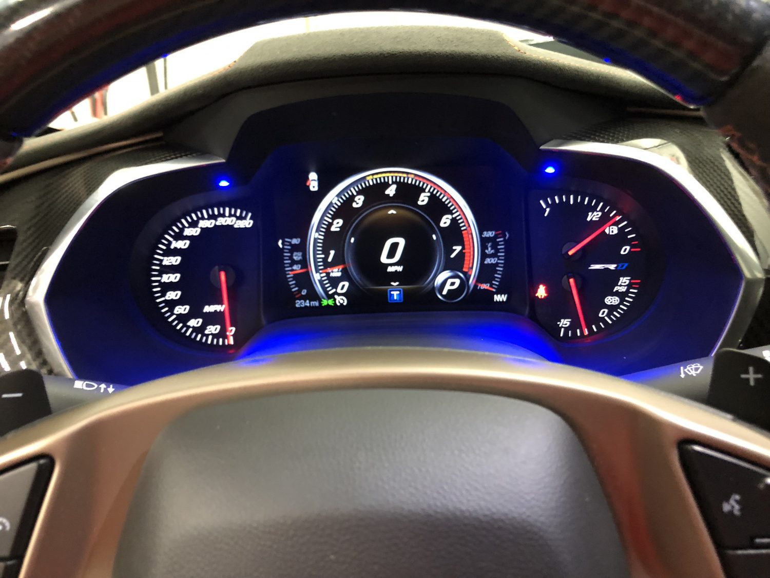 k40 radar detector alert leds on a 2018 Corvette ZR-1