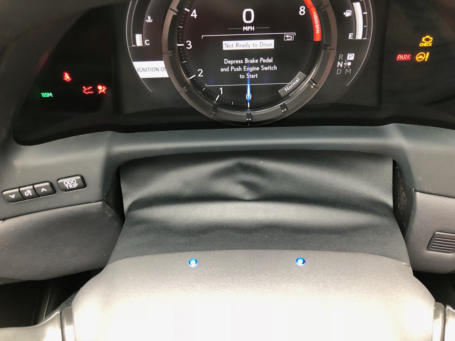 k40 radar detector alert leds on a 2018 Lexus LS500