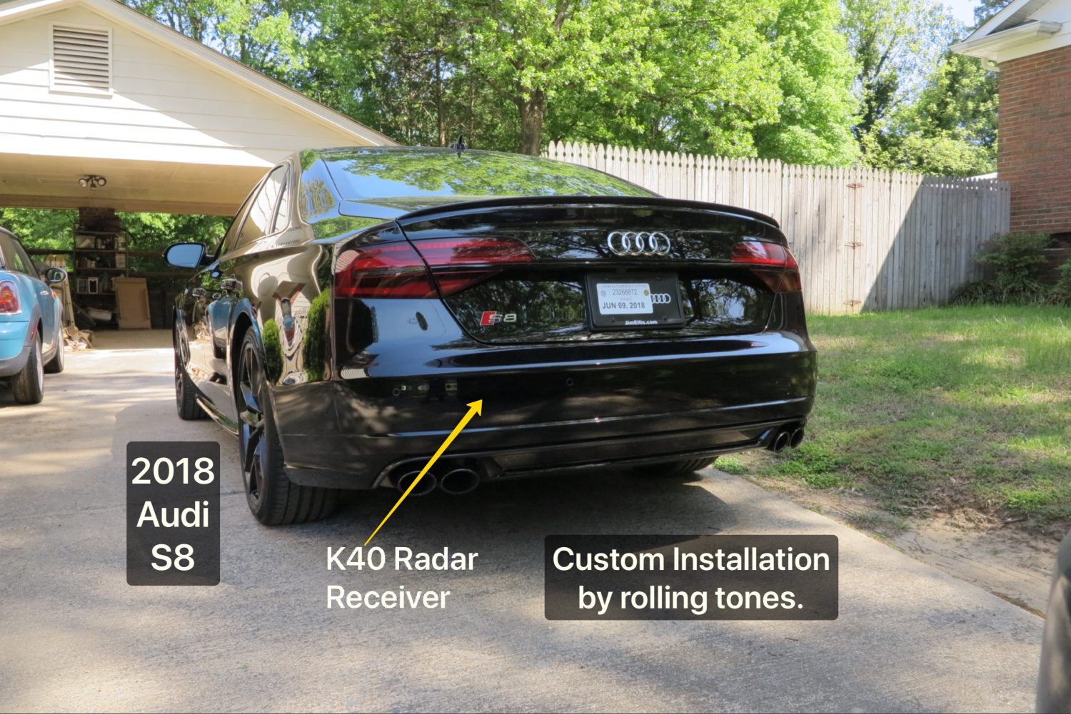 K40 Best Radar Detector on an Audi S8
