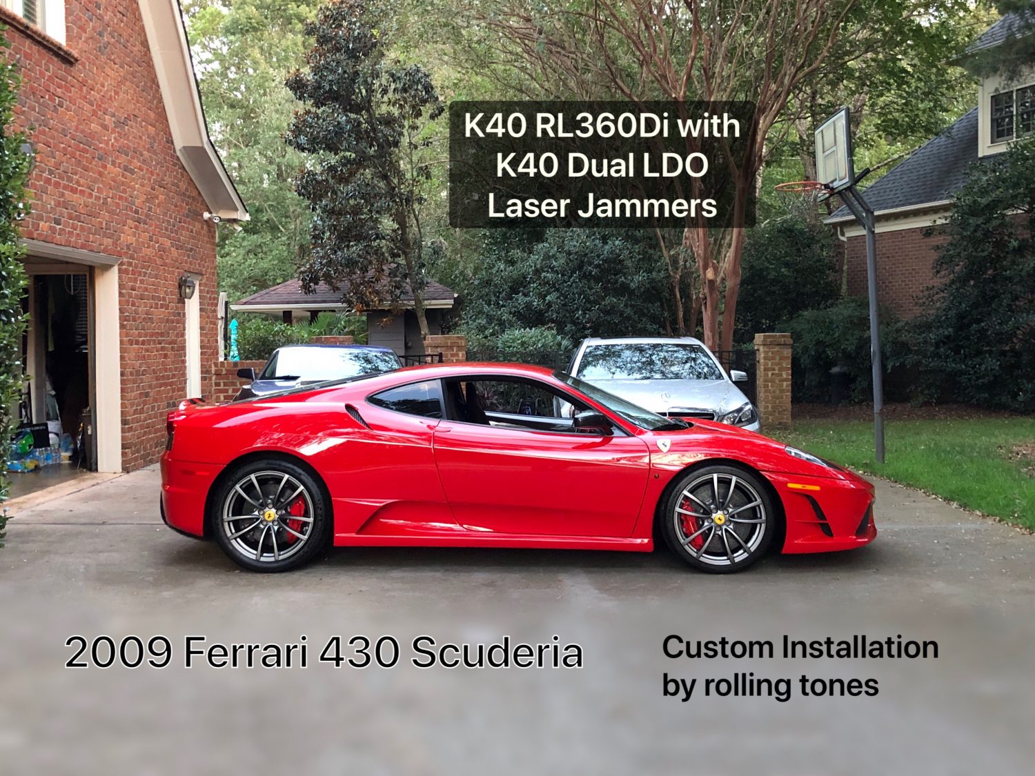 k40 radar detector on Ferrari