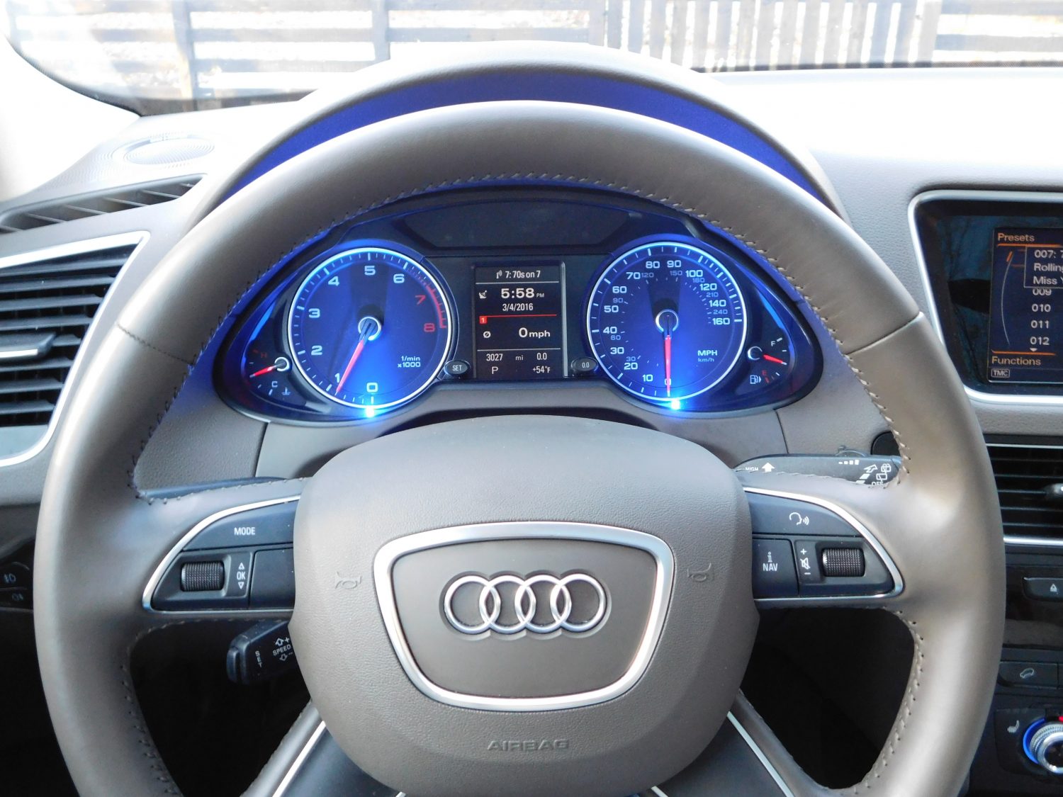 K40 Hidden Alert LED's installed on a 2016 Audi A7 in Roswell, GA