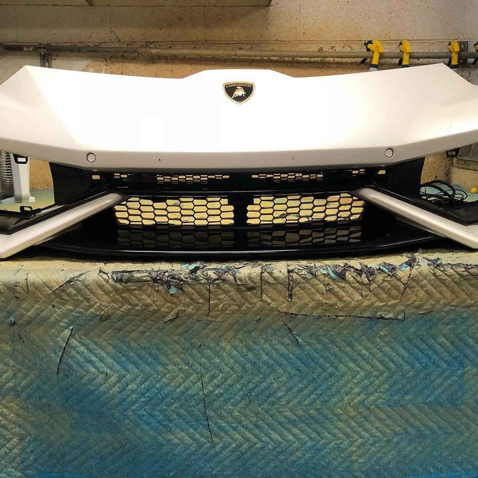 K40 front bumper Installation on 2017 Lamborghini Huracan in Conroe, TX