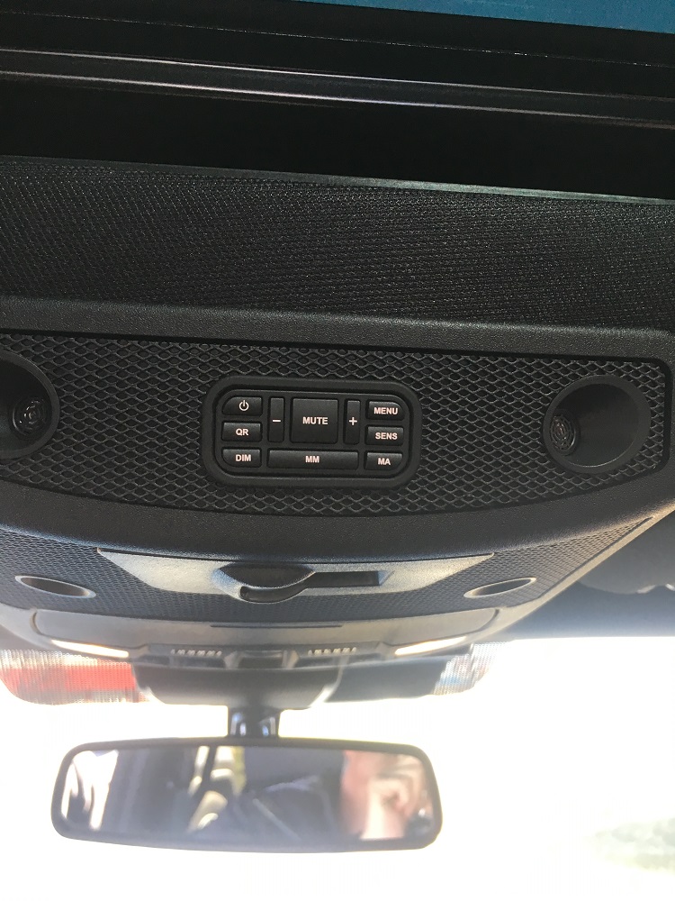Custom K40 Police Radar Receiver Controller Installed on 2019 Ford Shelby Raptor in Evansville, IN