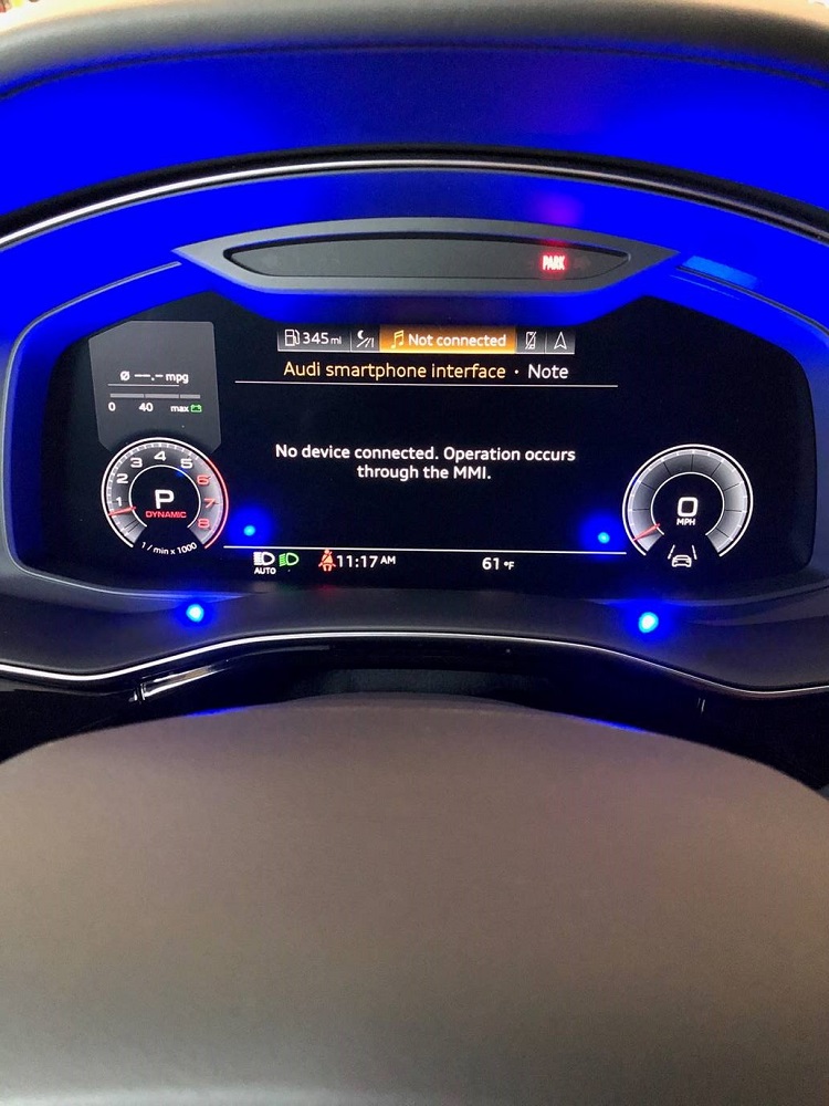 Custom K40 Police Radar Detector Alert LED's Installed on 2019 Audi Q8 in Santa Margarita, CA