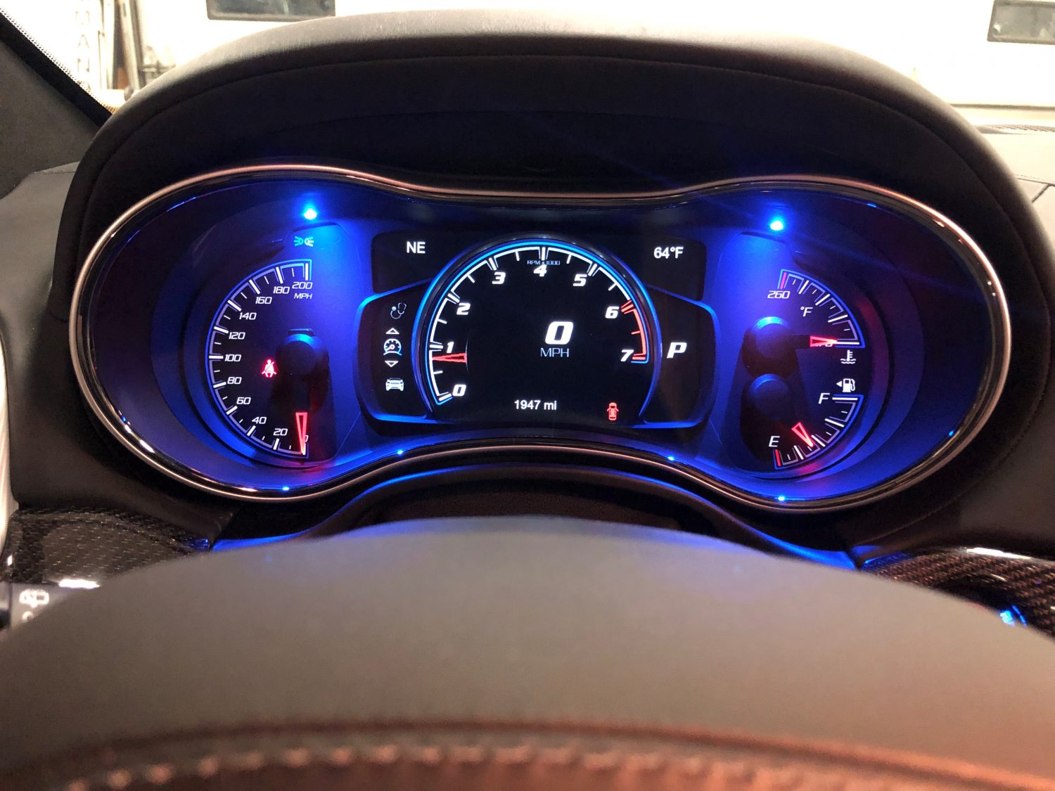 Custom K40 Police Radar Detector Alert LED's Installed on 2018 Jeep Trackhawk in Milwaukee, WI