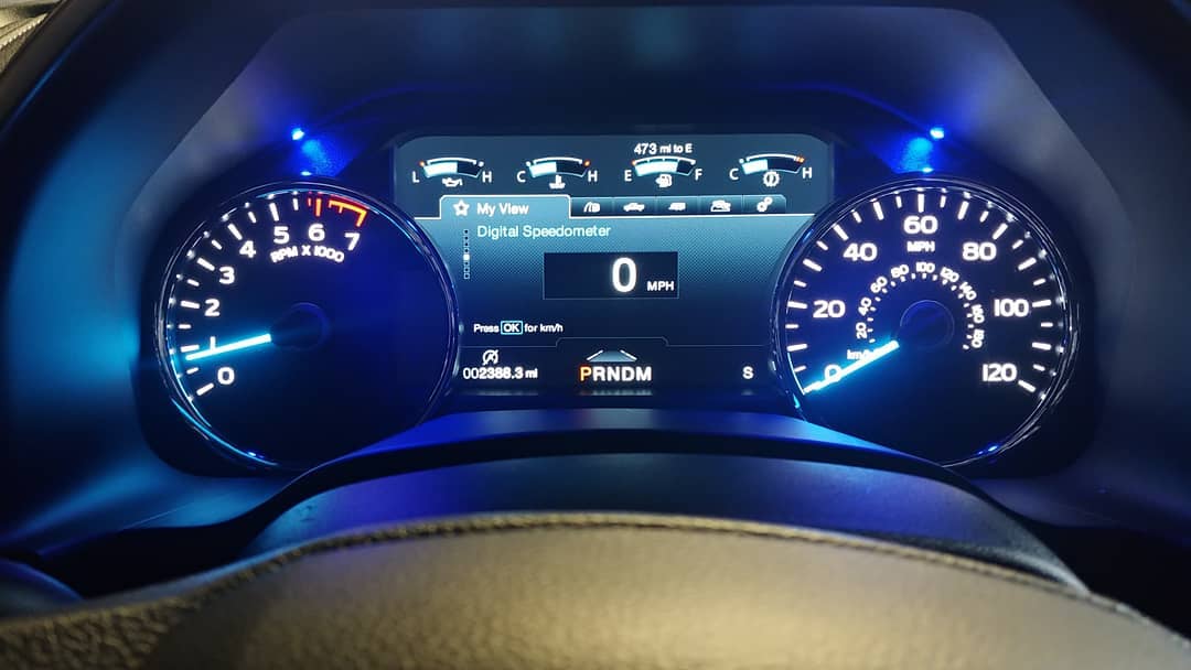 Custom K40 Police Radar Detector Alert LED's Installed on 2019 Ford F150 Roush in Lafayette, LA