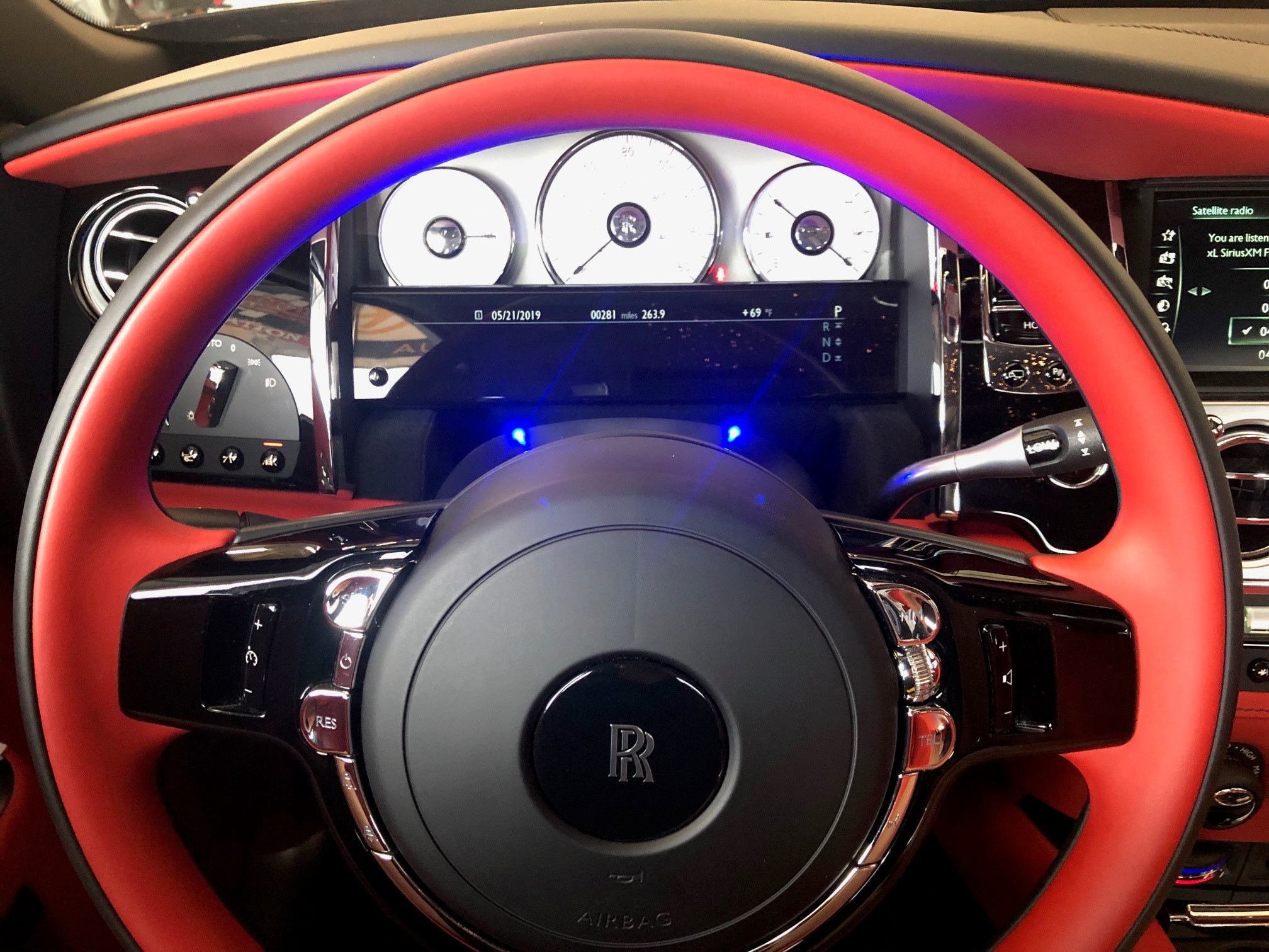 Custom K40 Police Radar Detector Alert LED's Installed on New 2019 Rolls Royce Ghost in in Santa Margarita, CA