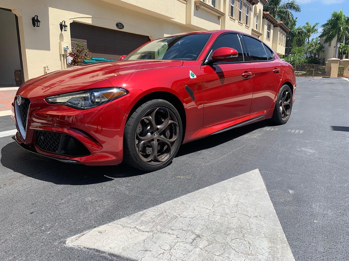Custom K40 Police Laser Jammers and Hidden Radar Receiver Profile Installed on New 2019 Alfa Romeo Romeo Giulia Quadrifoglio in Boca Raton, FL