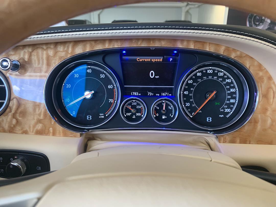 Custom K40 Police Radar Detector Alert LED's Installed on 2017 Bentley GTC in Boca Raton, FL