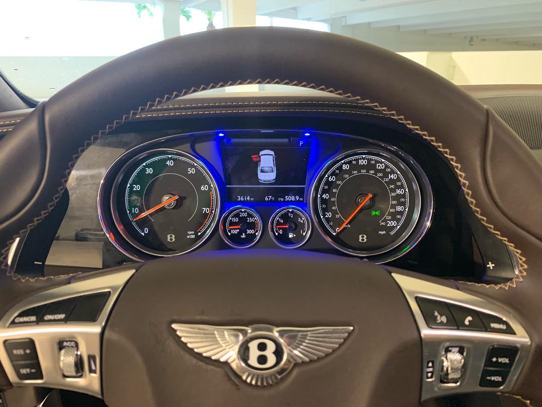 Custom K40 Police Radar Detector Alert LED's Installed on 2018 Bentley Flying Spur in Boca Raton, FL