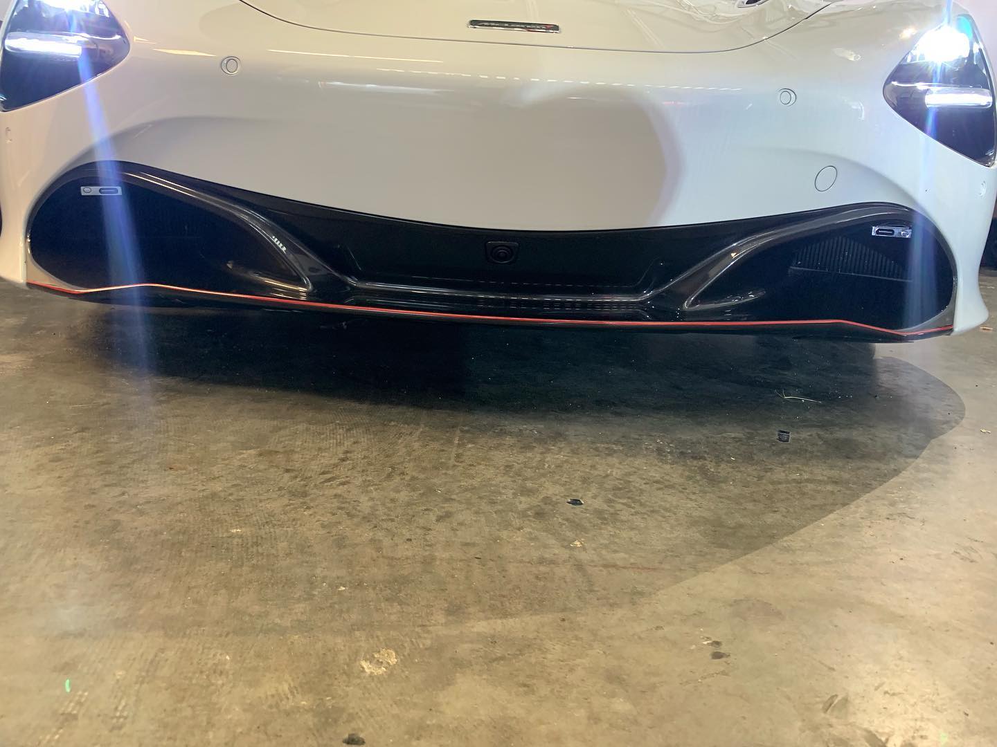 Custom K40 Hidden Police Laser Defusers Installed on 2018 McLaren 720S in Boca Raton, FL