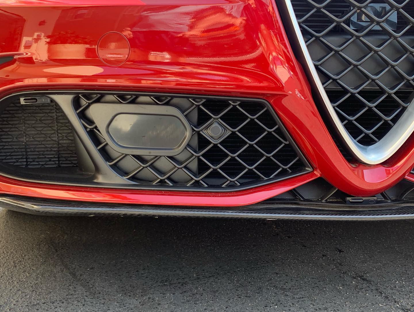 Custom K40 Laser Jammer Passenger Side Installation on New 2019 Alfa Romeo Romeo Giulia Quadrifoglio in Boca Raton, FL