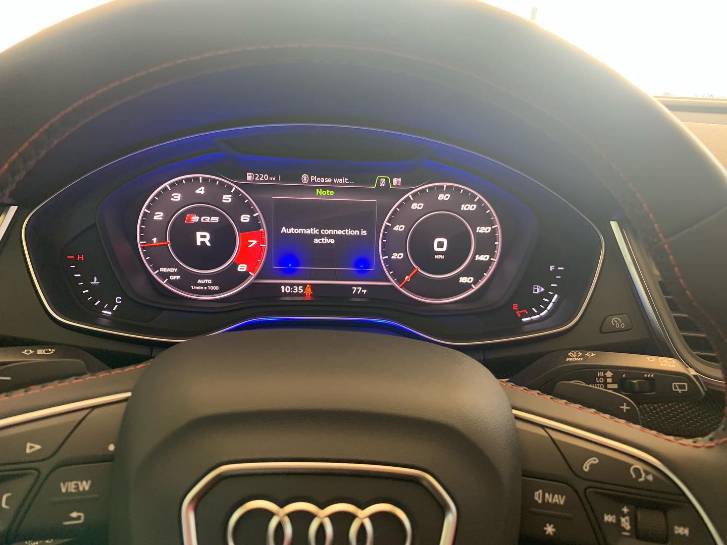 Custom K40 Police Radar Detector Alert LED's Installed on 2019 Audi IS Q5 in Boca Raton, FL