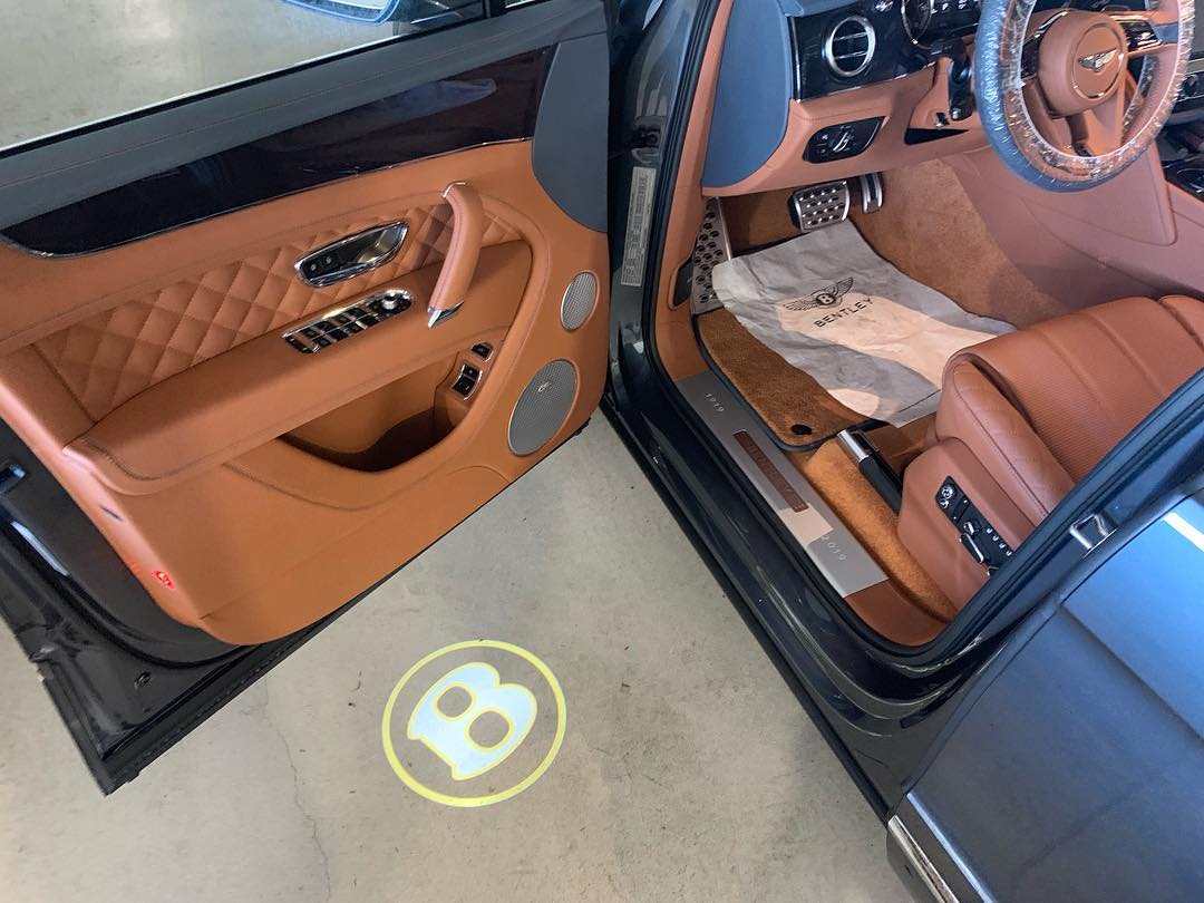 K40 Dealer Label Installed on 2019 Bentley Bentayga in Boca Raton, FL