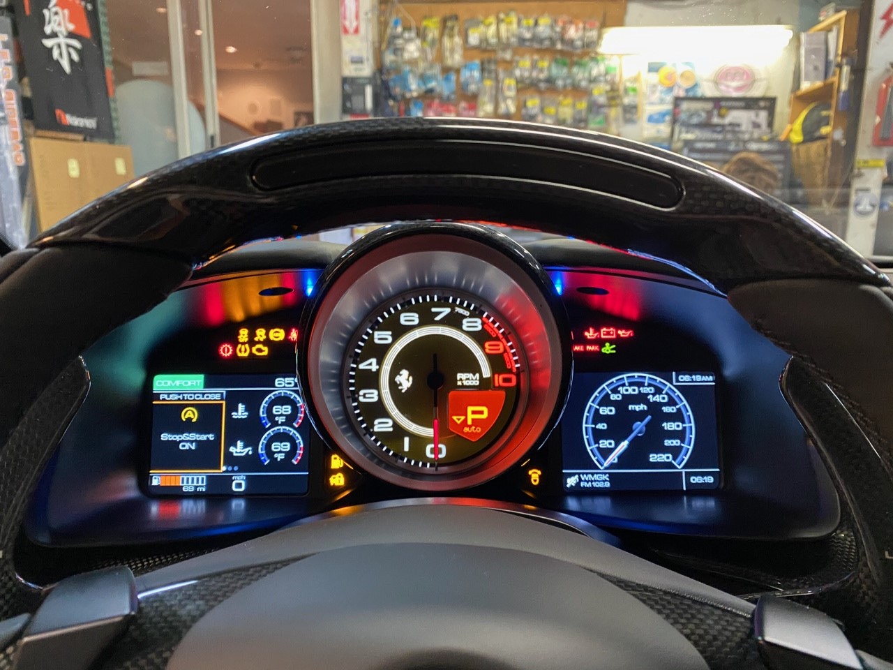 K40 Custom Hidden LED alerts illuminated in a 2020 Ferrari GTC4 Lusso in Bryn Mawr, PA