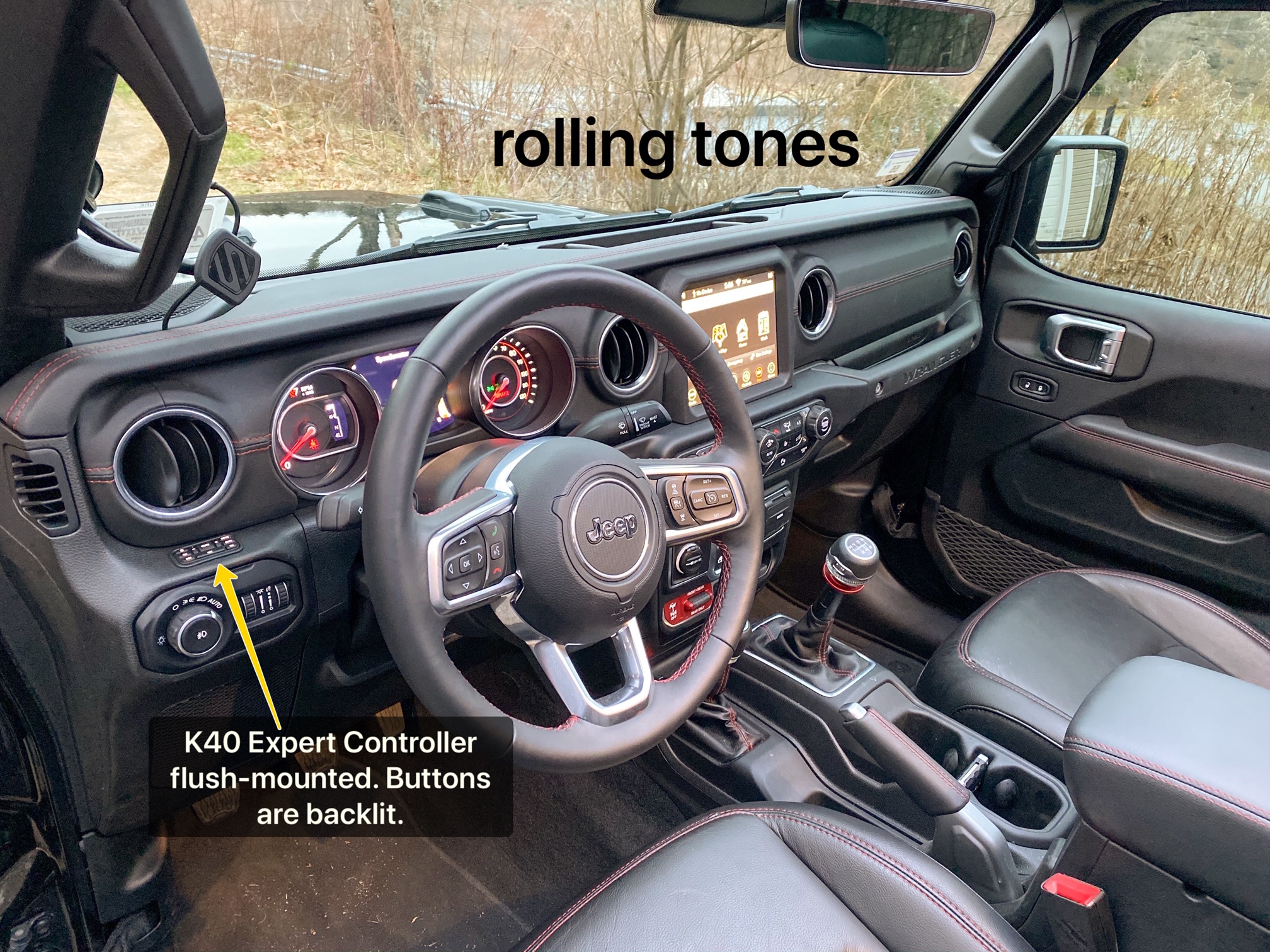 K40 Custom Expert Controller installed on a 2020 Jeep Wrangler in Charlotte, NC