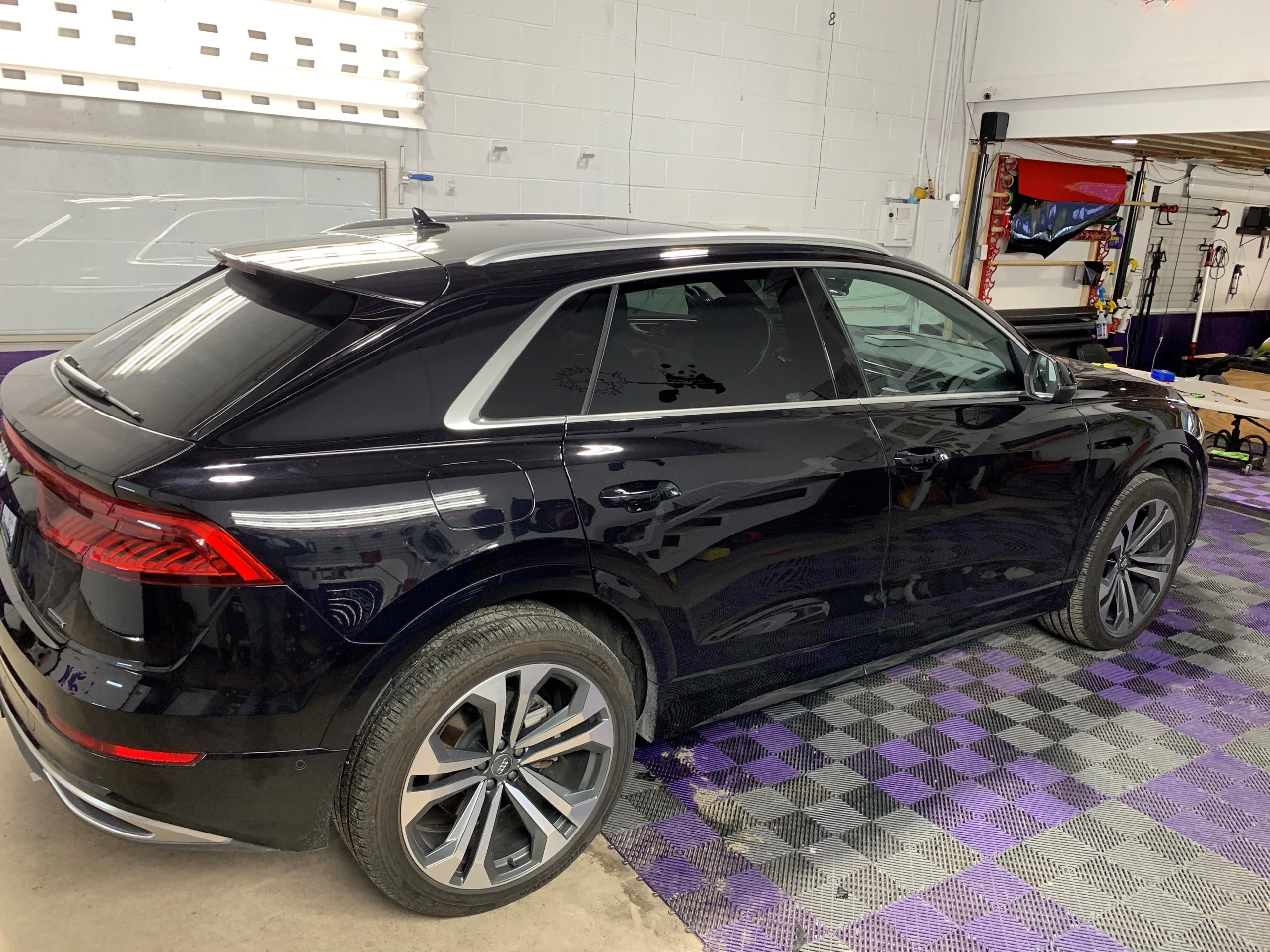 K40 Custom Hidden Radar & Laser System installed on a 2019 Audi Q8 in Ann Arbor, MI