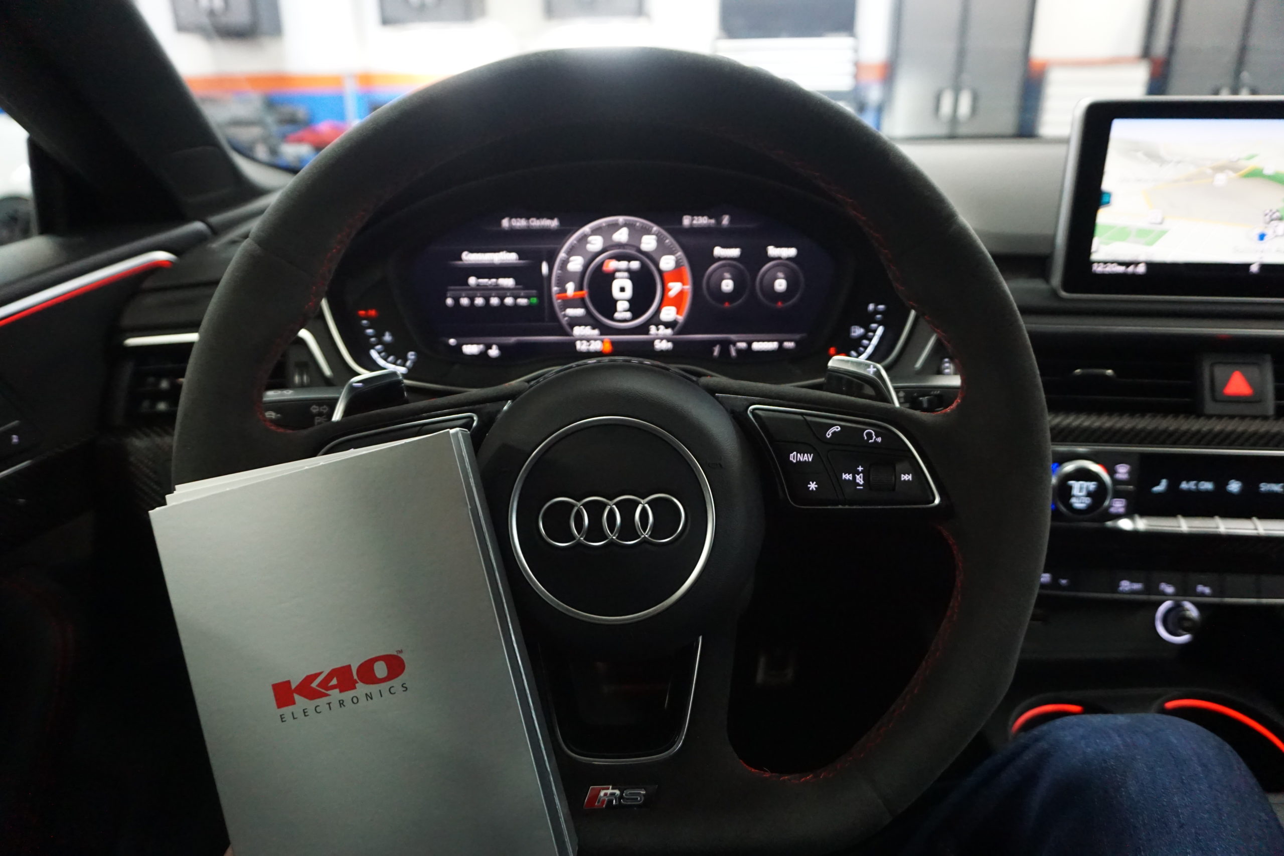 K40 Custom Radar & Laser System on a 2019 Audi RS5 in Westminster, MD