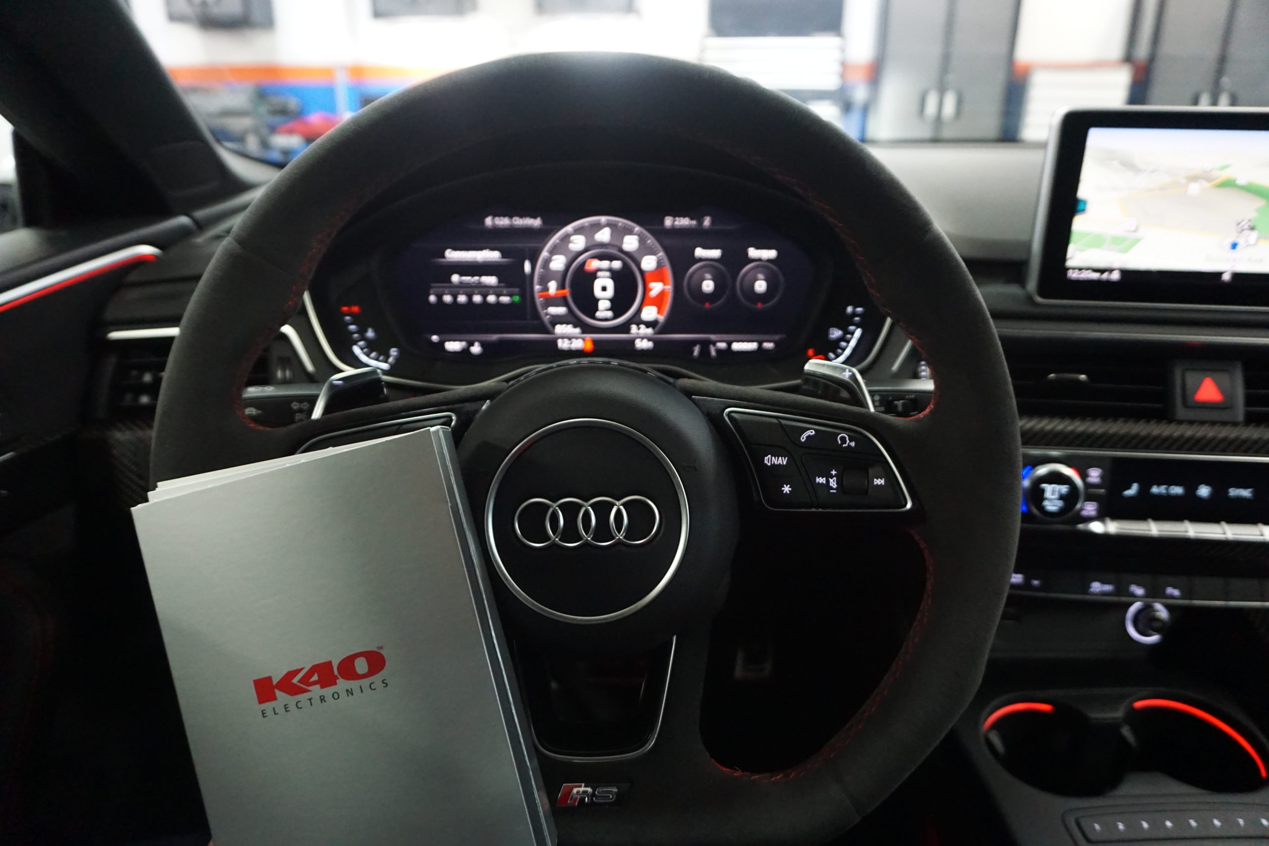 K40 Custom Radar & Laser System on a 2019 Audi RS5 in Westminster, MD