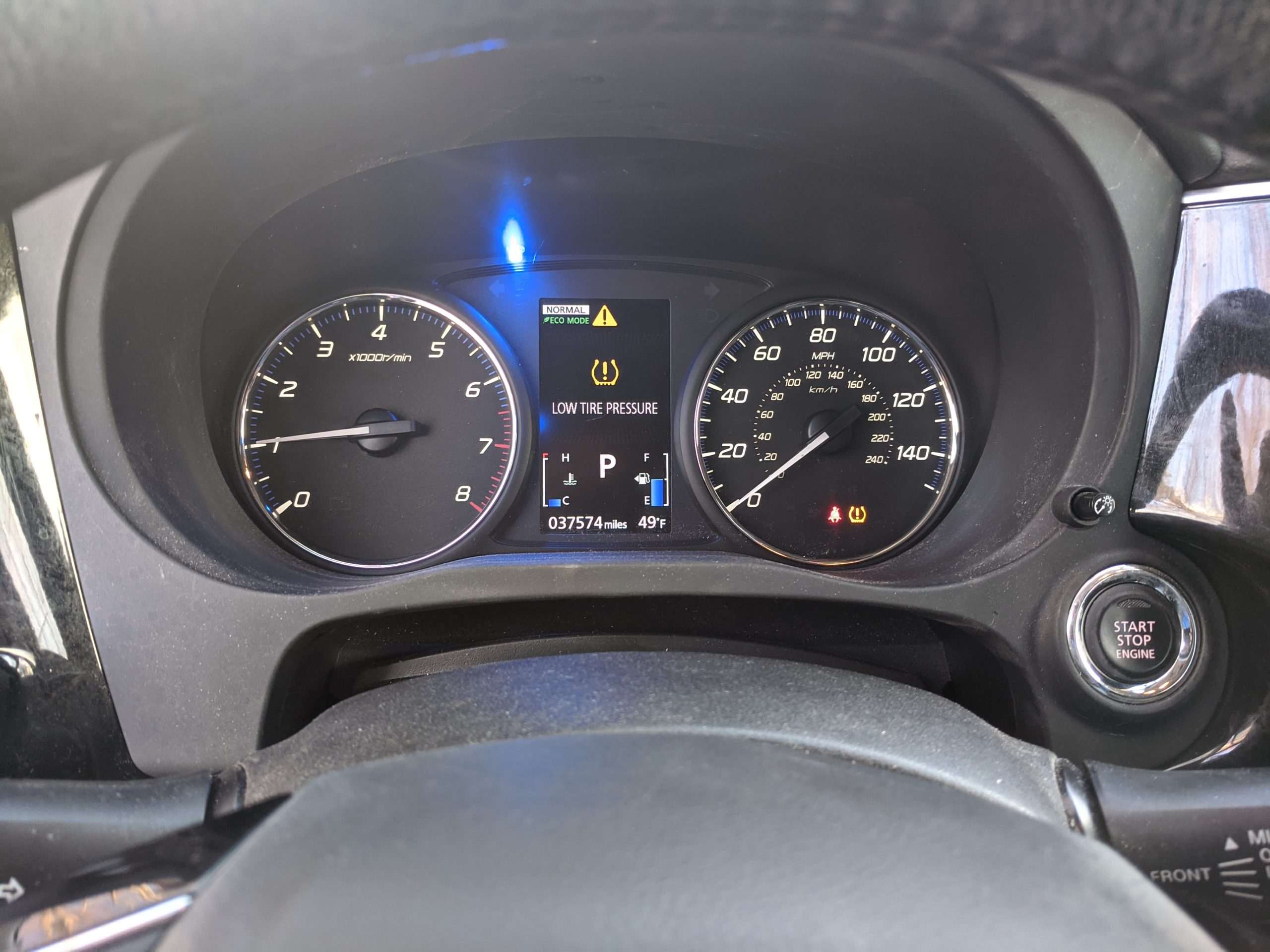 K40 Hidden LED Alert illuminated on a 2016 Mitsubishi Outlander in Oak Lawn, IL