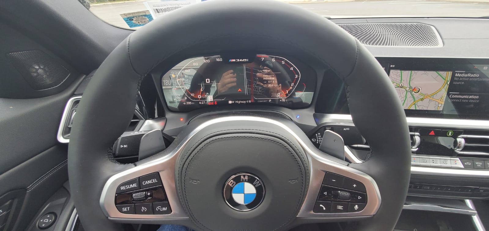 k40 radar detector alert leds on a 2020 BMW M340i