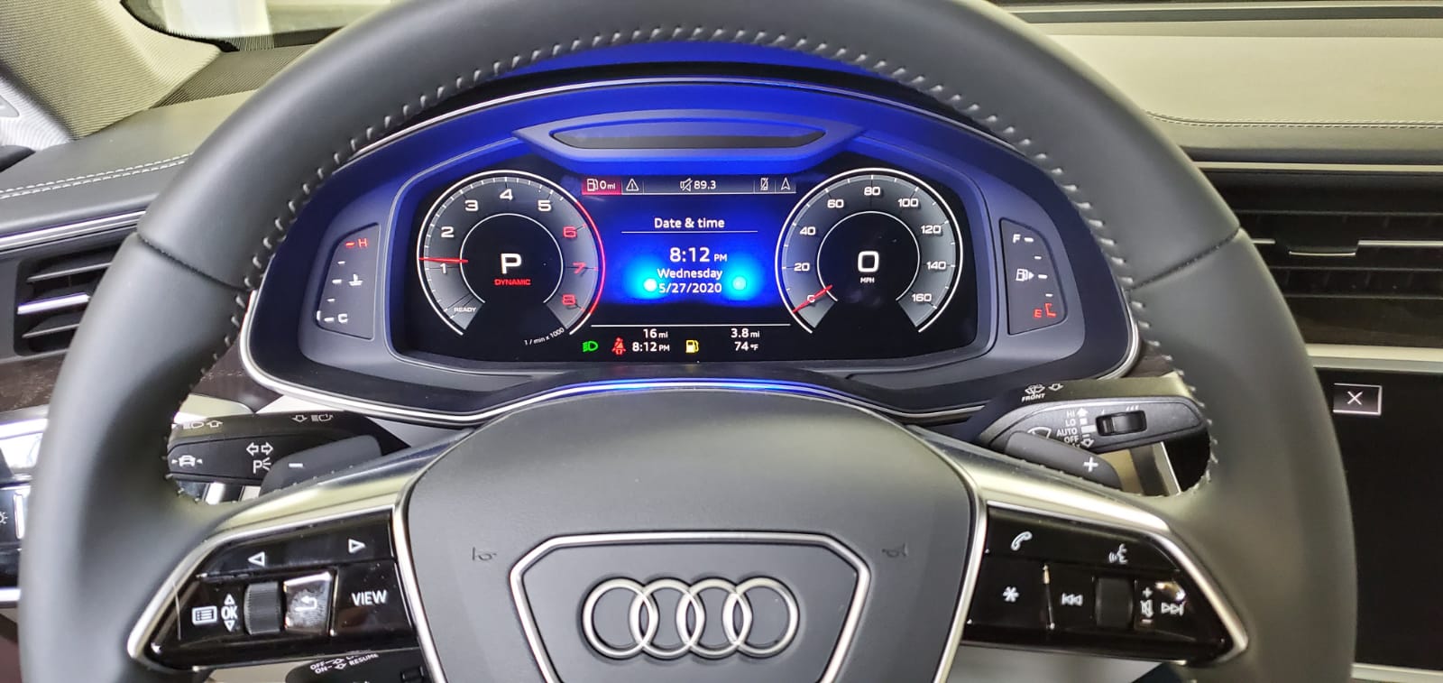 k40 radar detector hidden alert leds on a 2020 Audi A7