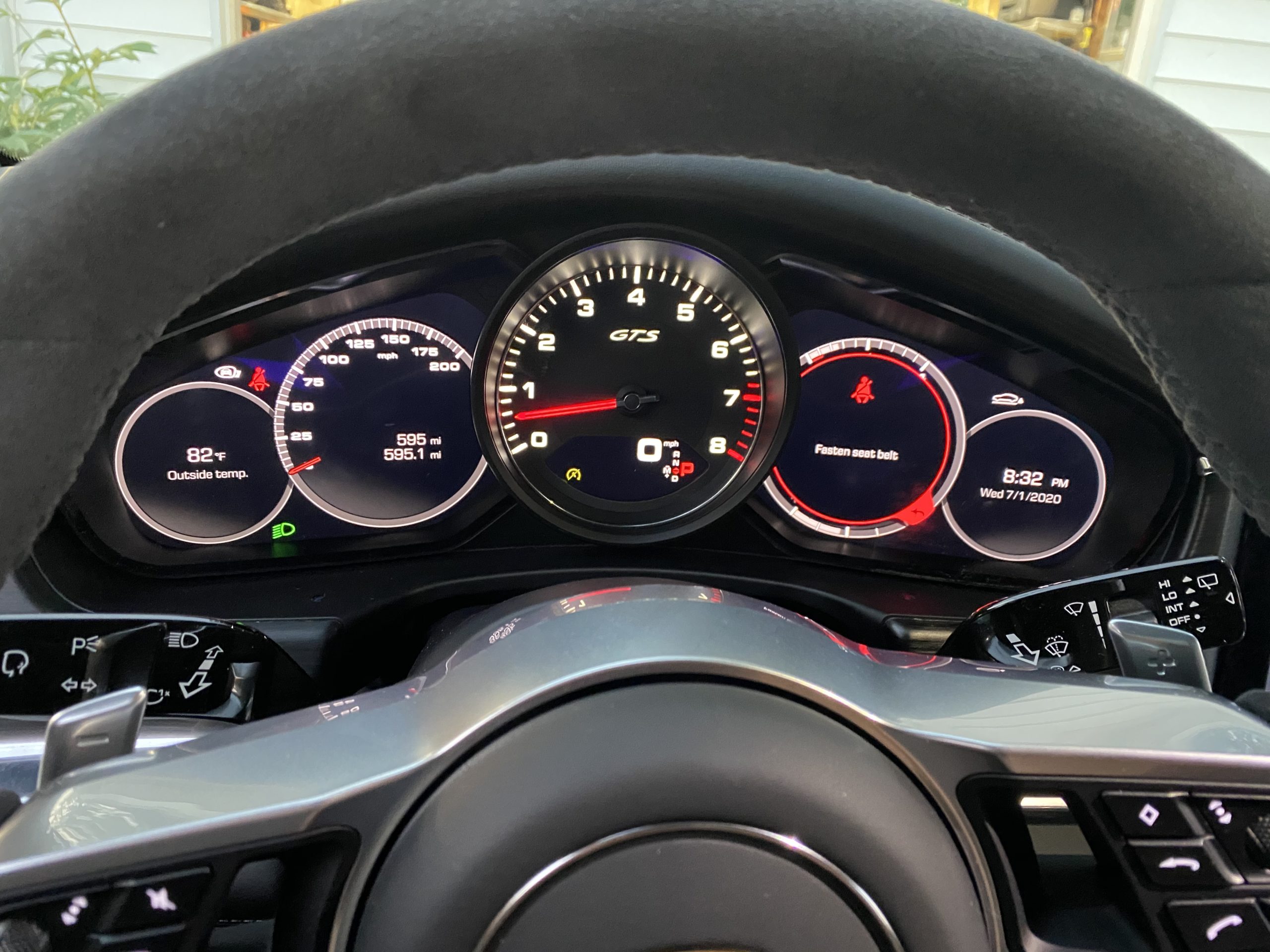 2019 Porsche Panamera GTS instrument cluster