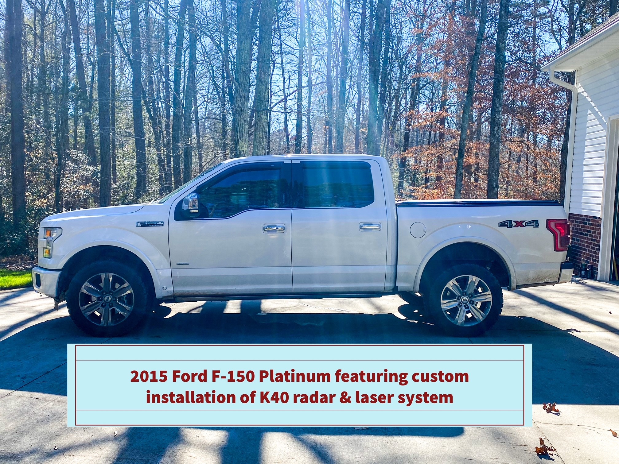 side view of a 2015 Ford F150 in charlotte NC
