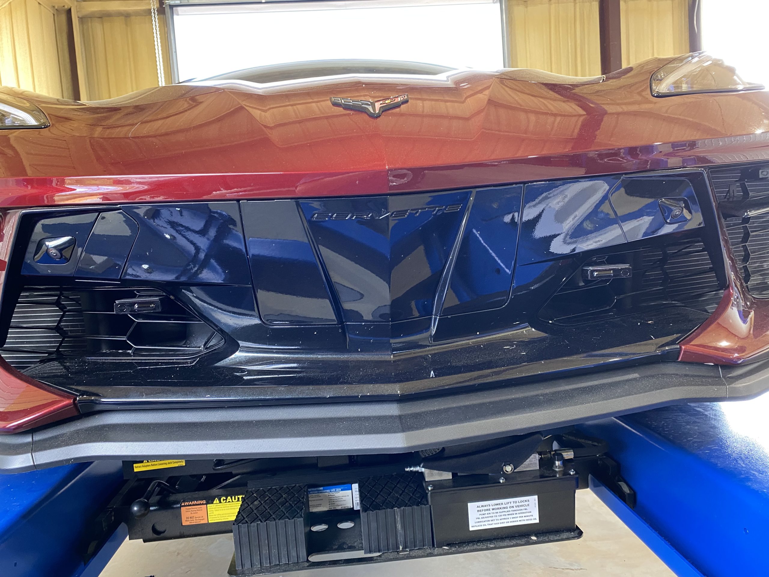 laser defusers on a 2021 corvette c8 in alabama