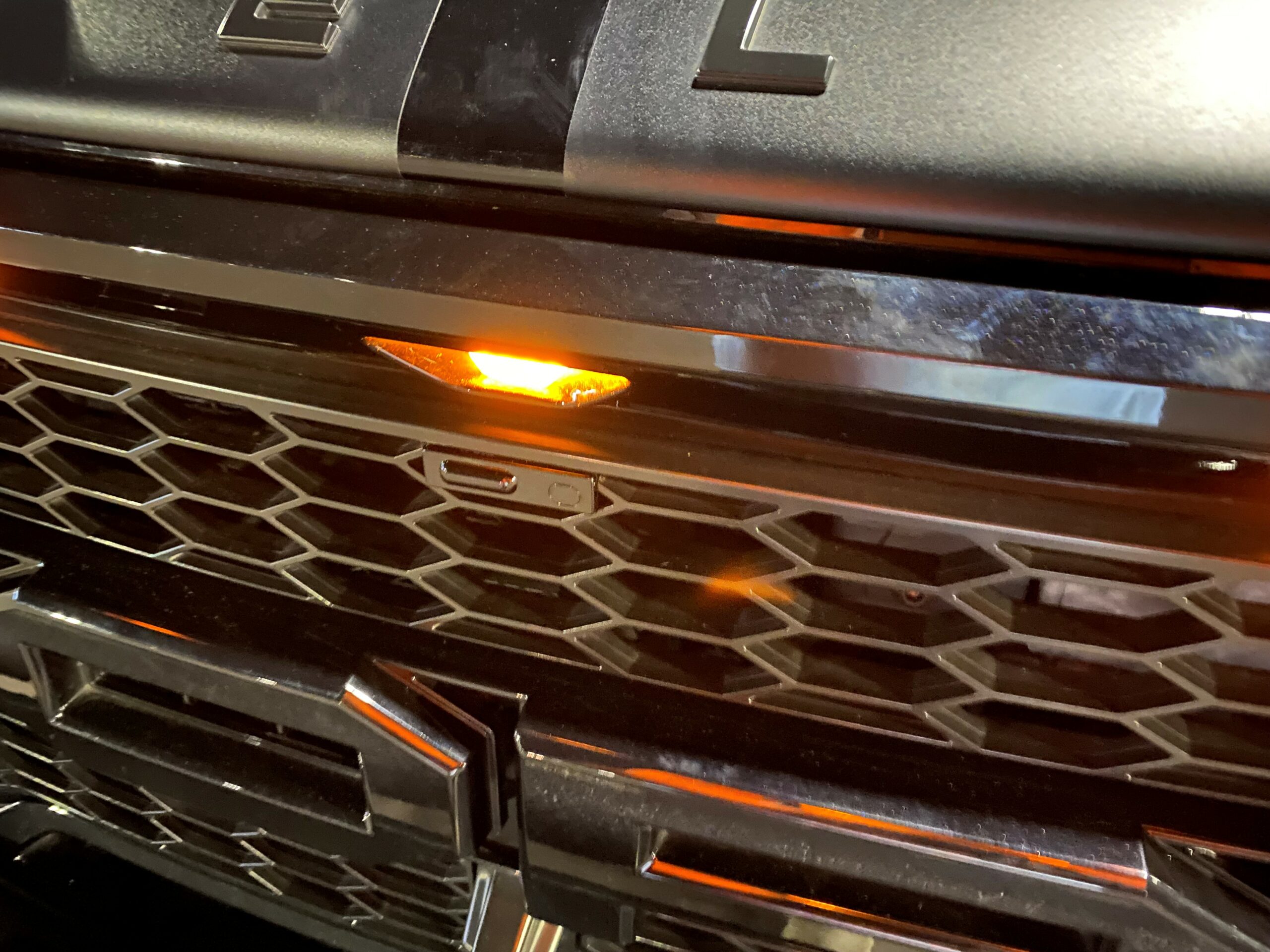 closeup of k40 laser jammers on a 2020 ford f150 shelby raptor in milwaukee wisconsin