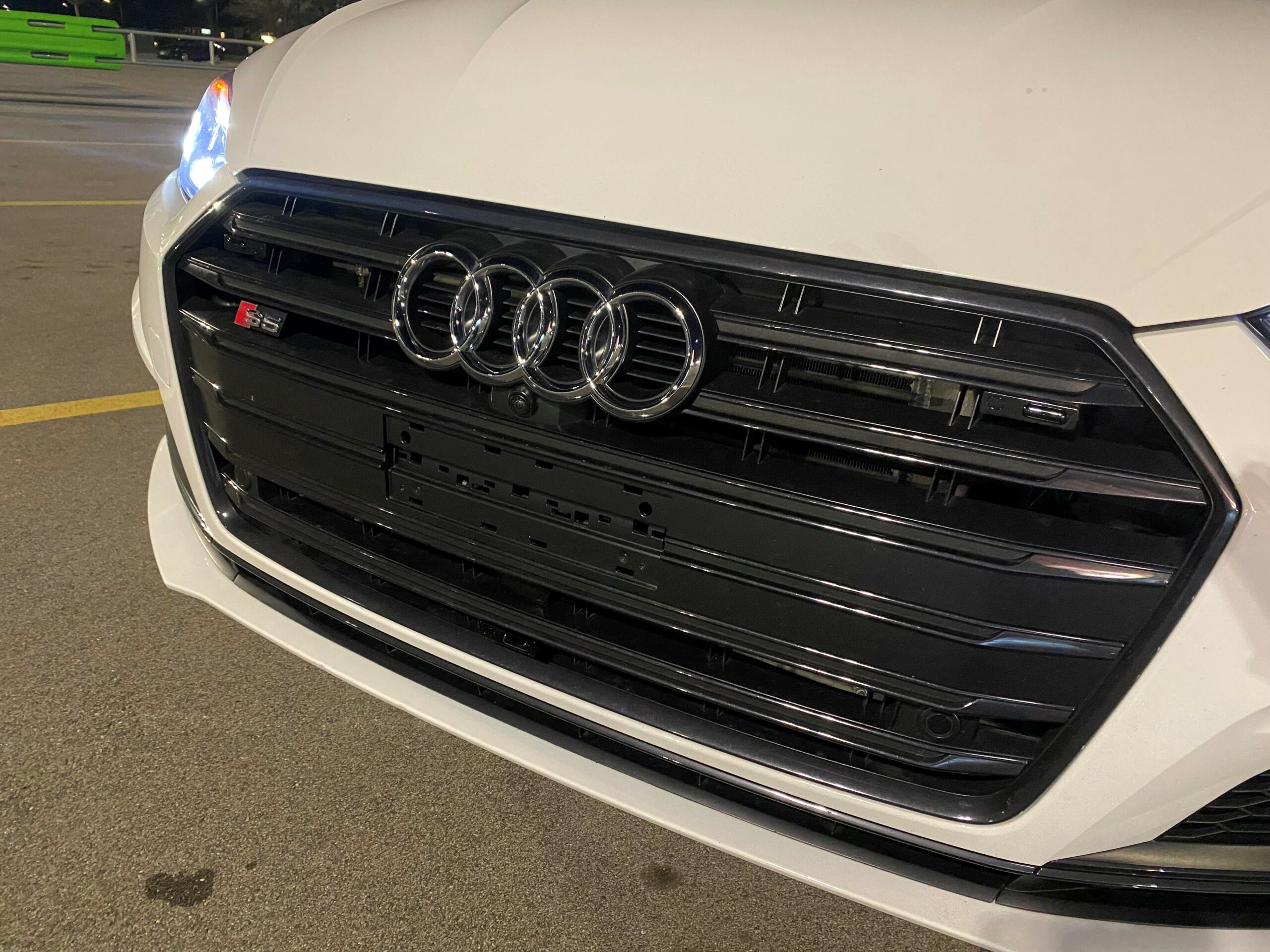 front k40 laser jammers on a 2019 audi s5 in milwaukee wisconsin