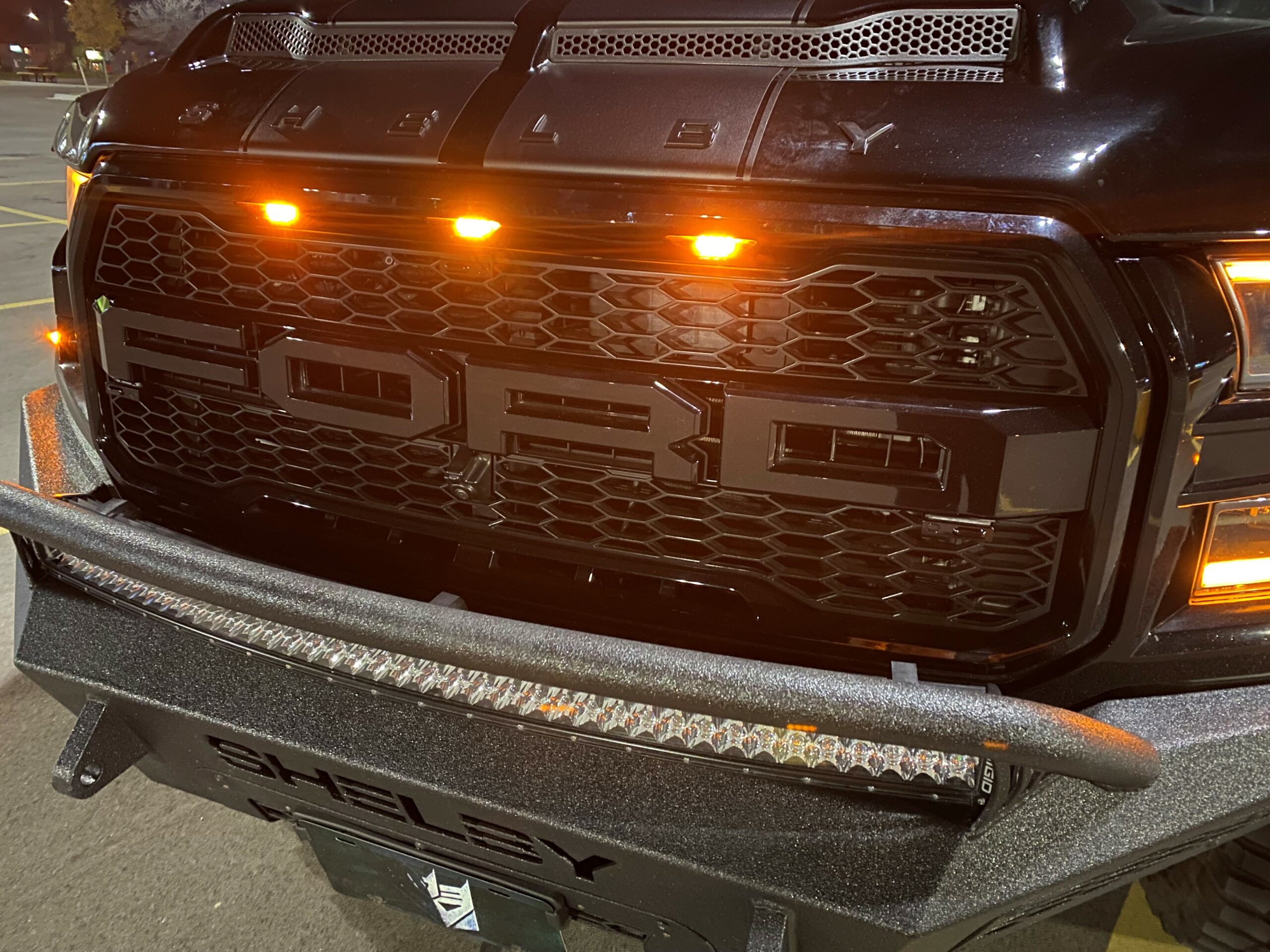 k40 laser jammers hidden in the grill of a 2020 ford f150 shelby raptor in milwaukee wisconsin