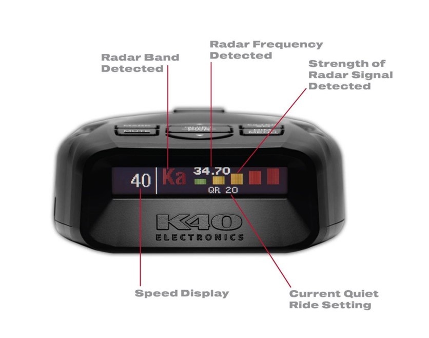 Portable K40 Radar Detector