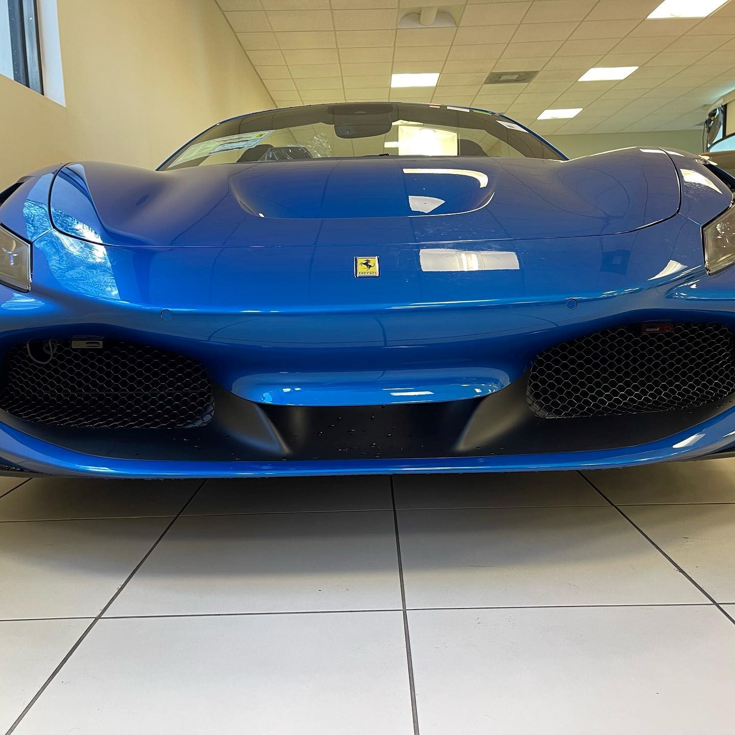 front k40 laser jammers on a 2022 ferrari f8 in delray beach florida