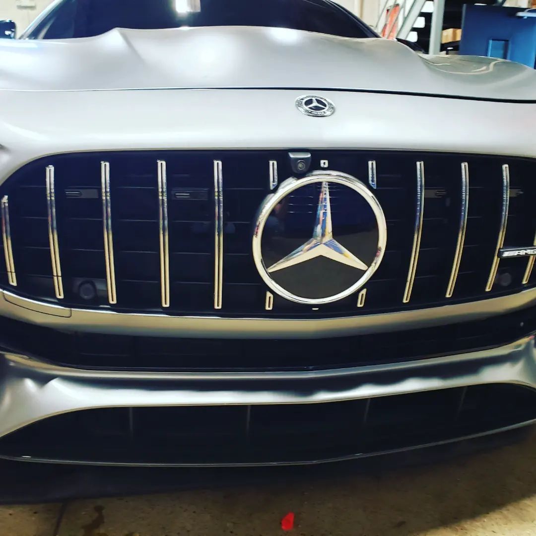 front k40 laser jammers on a 2022 mercedes benz e63 amg in troy michigan