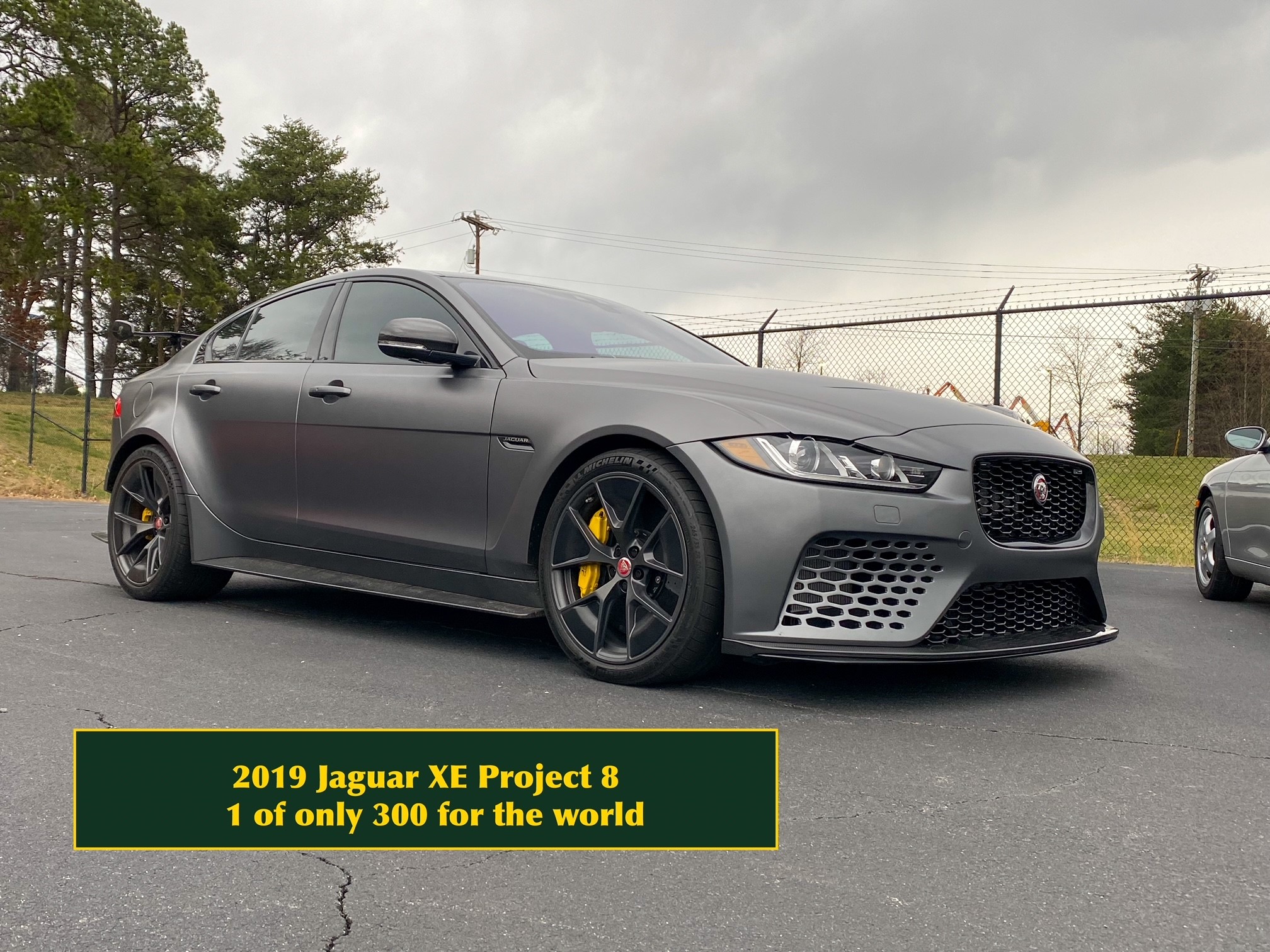 sideview of a 2019 Jaguar XE Project 8