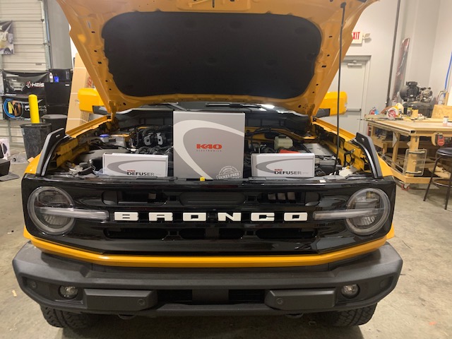k40 products being installed on a 2022 ford bronco