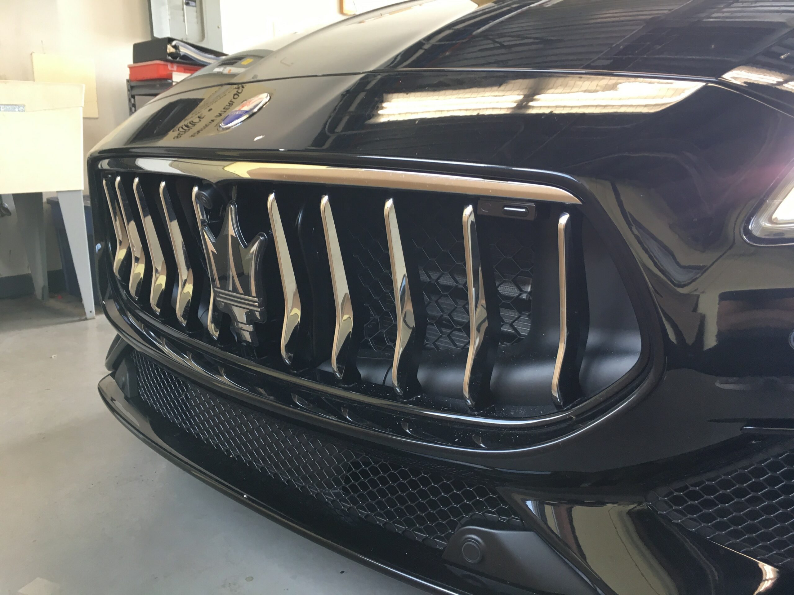 front k40 laser defusers on a maserati in new jersey