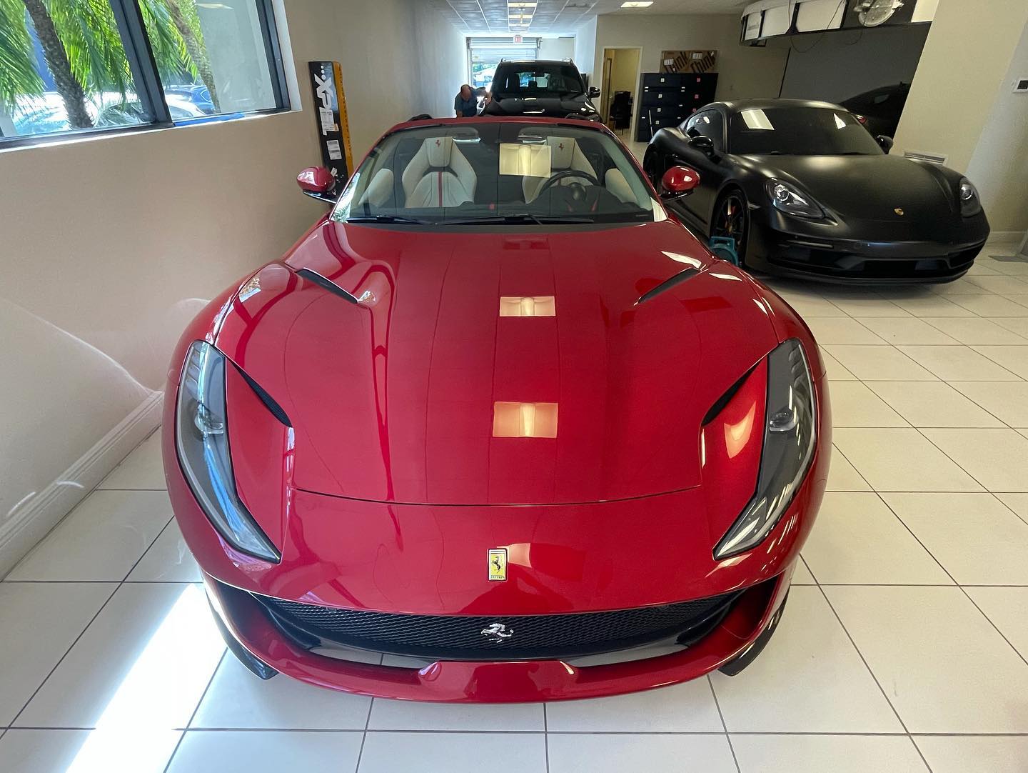 front view of a 2021 ferrari GTS in florida