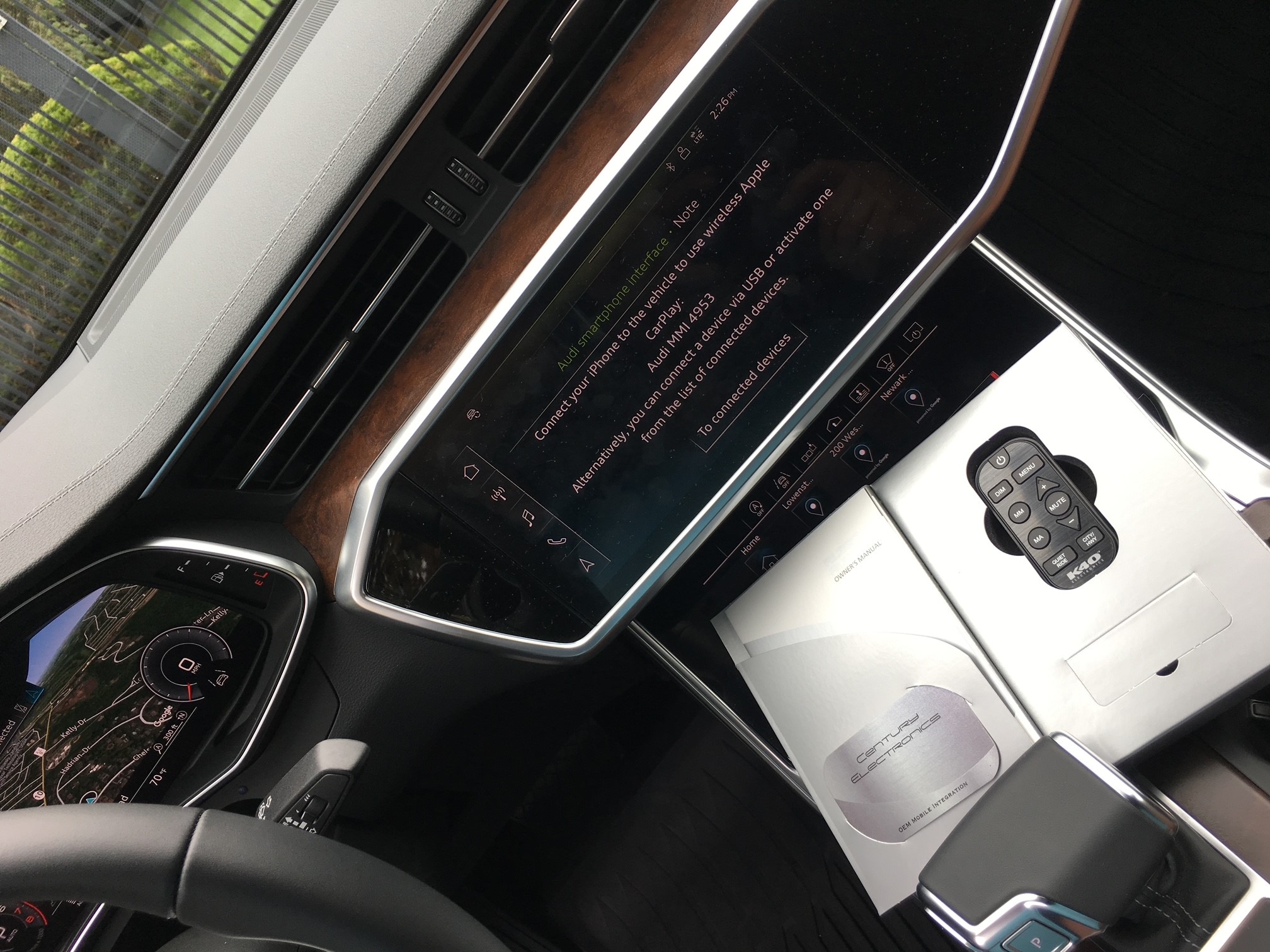 k40 radar detector and laser jammer presentation packet in an audi in new jersey
